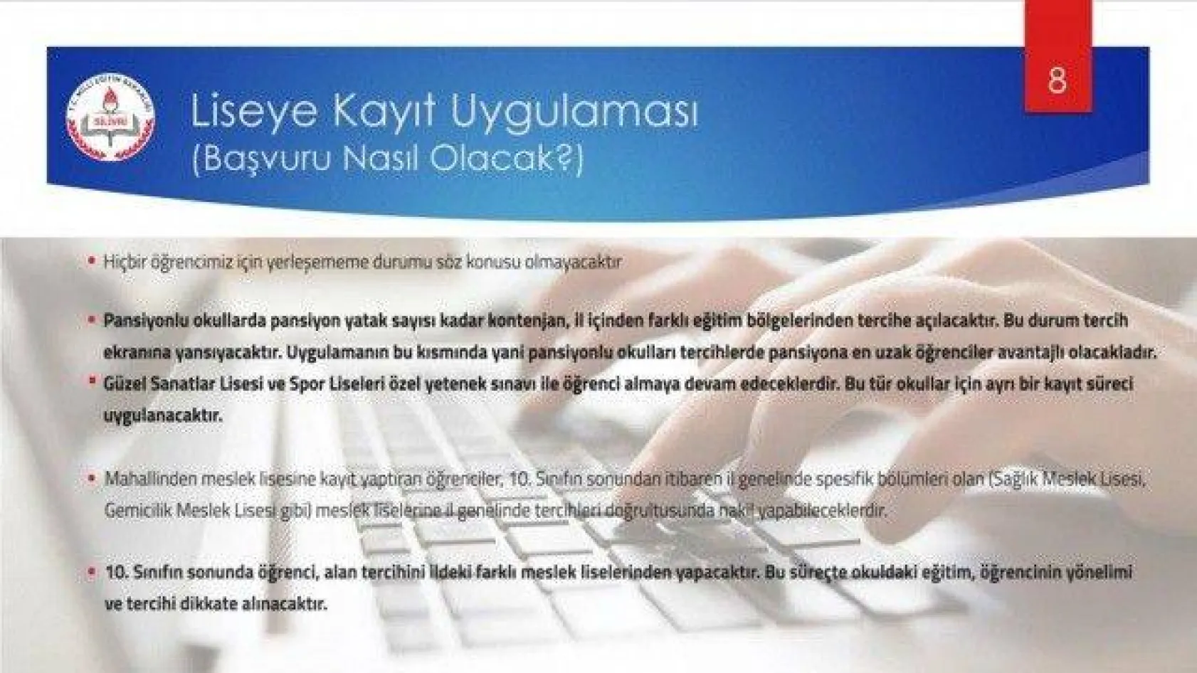 Liseye Kayıt Uygulaması tanıtım kitapçığı yayınlandı