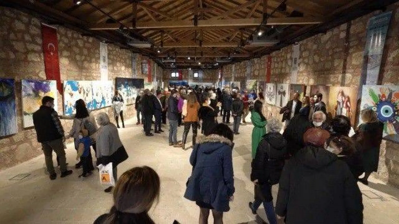 1. Uluslararası Silivri Resim Çalıştayı Sergisi Sanatseverlerle Buluştu