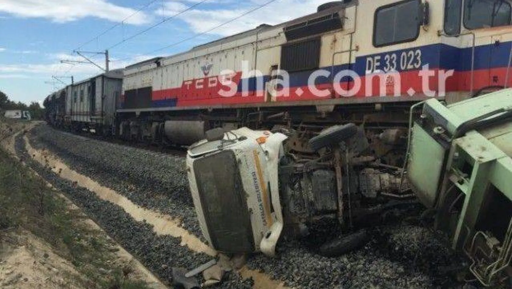 Beyciler'deki tren kazası ucuz atlatıldı