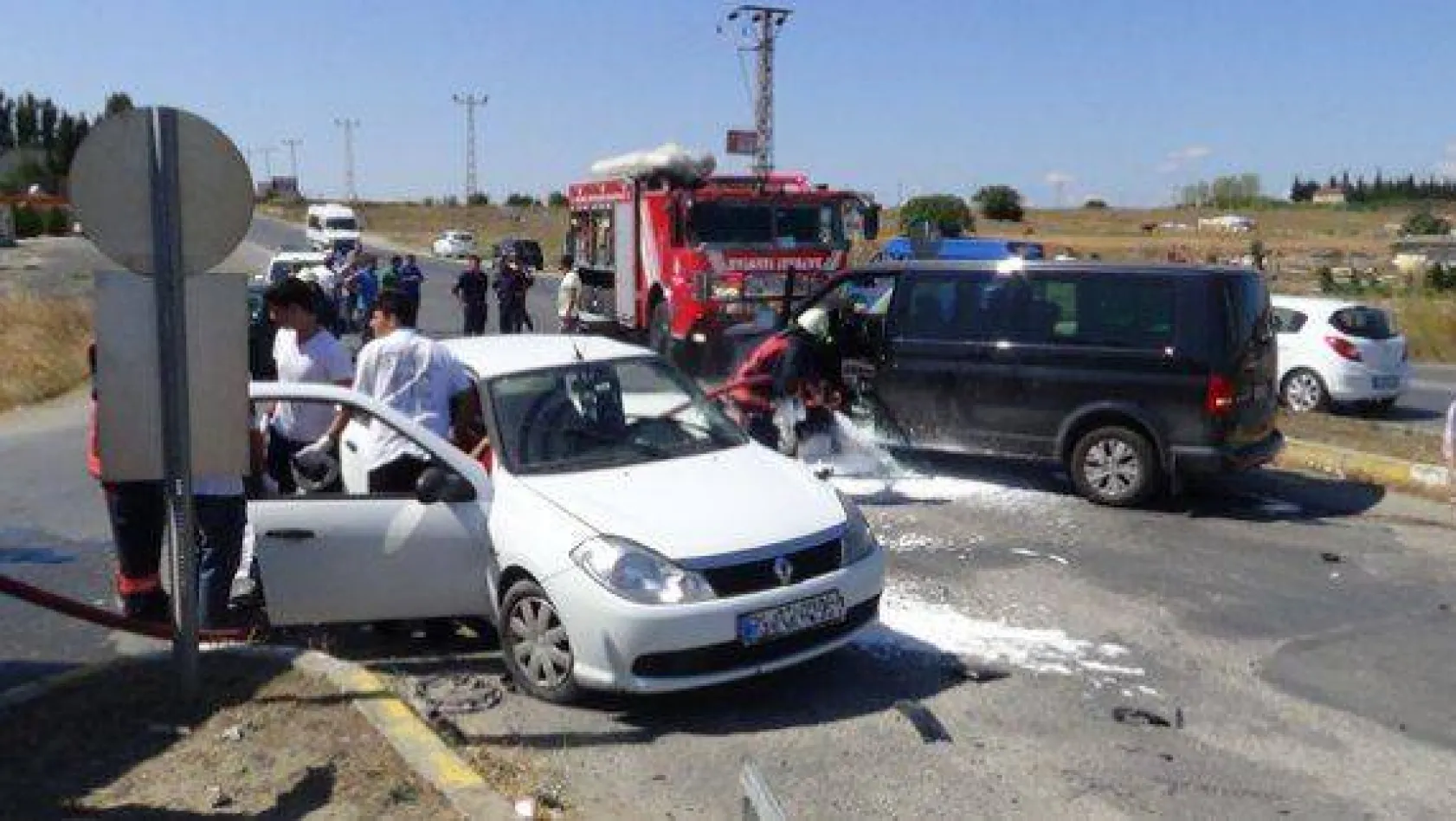 Selimpaşa –Ortaköy kavşağında kaza 1 yaralı