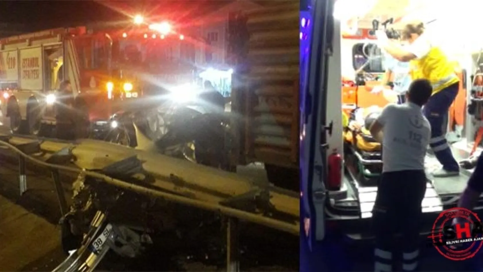 Gümüşyaka'da kaza: 2 ağır yaralı