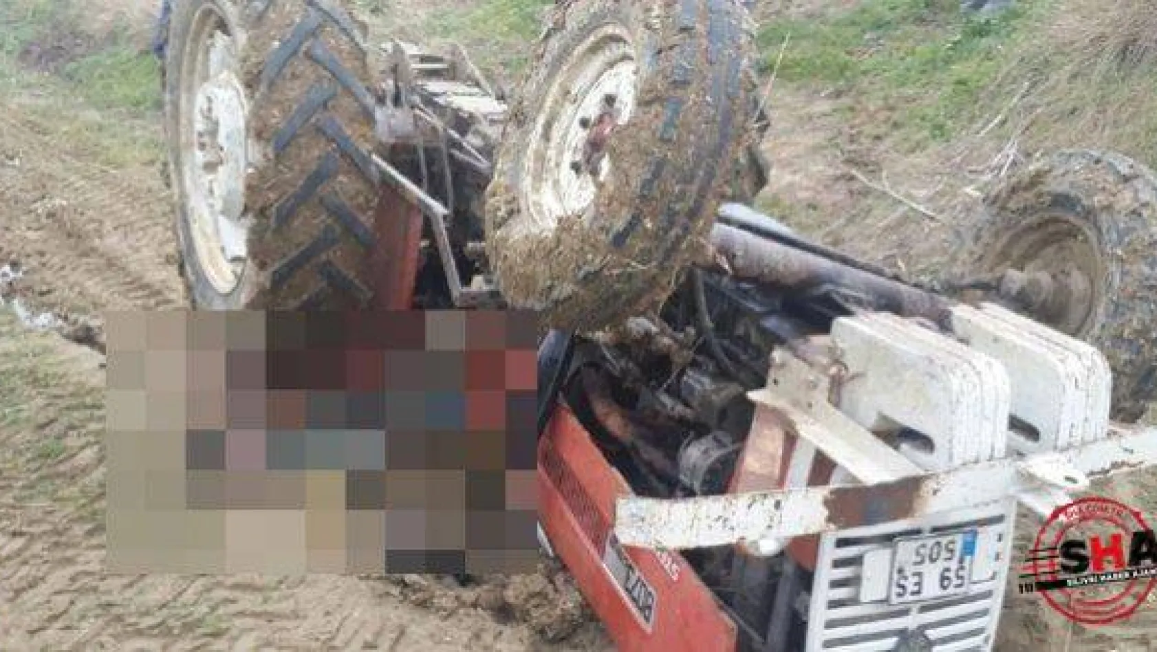 Kadıkoy'de traktör devrildi 1 ölü