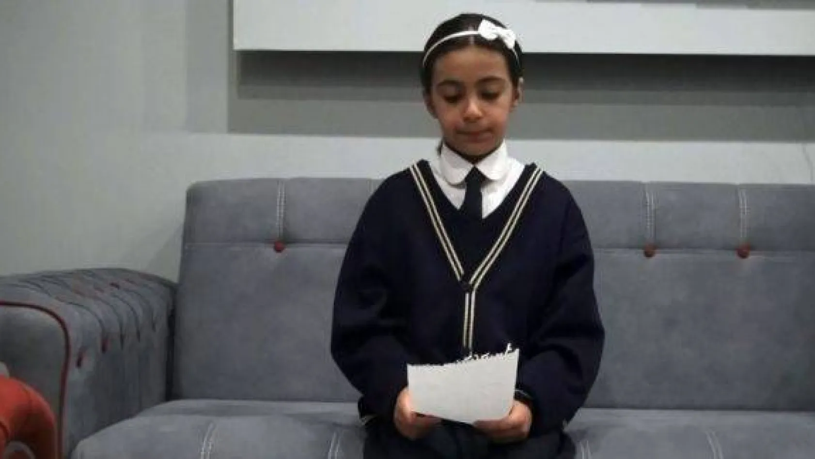 11 yaşındaki Meryem'den Cumhurbaşkanına mektup