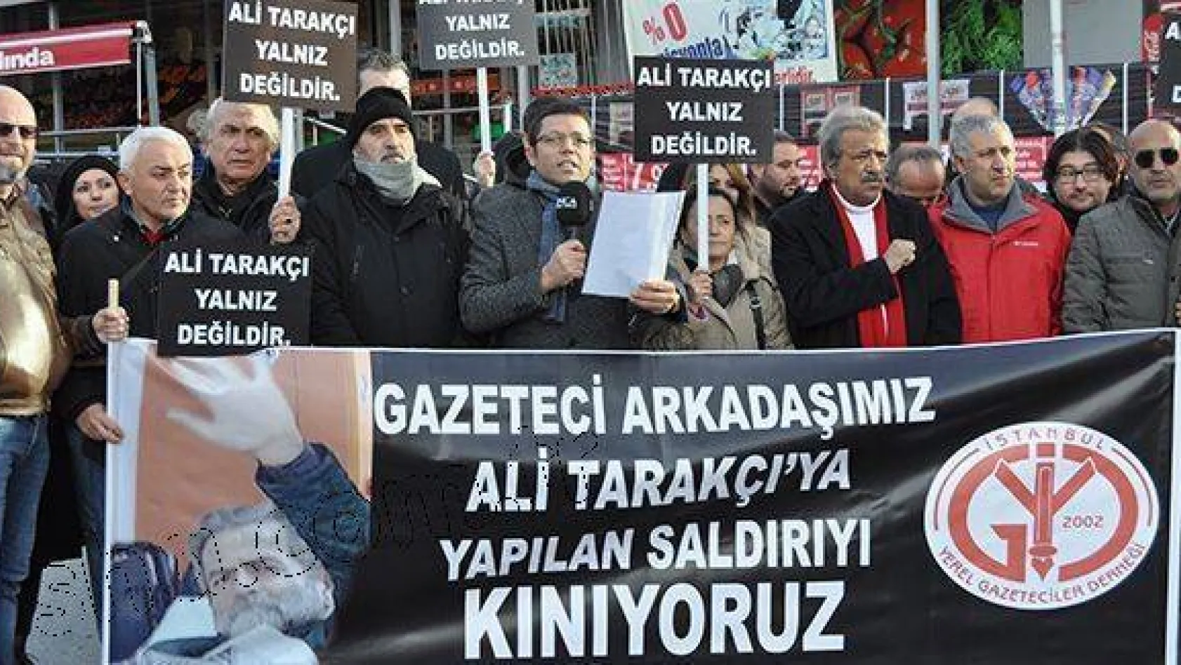 Gazeteci Ali Tarakçı'ya meslektaşlarından destek