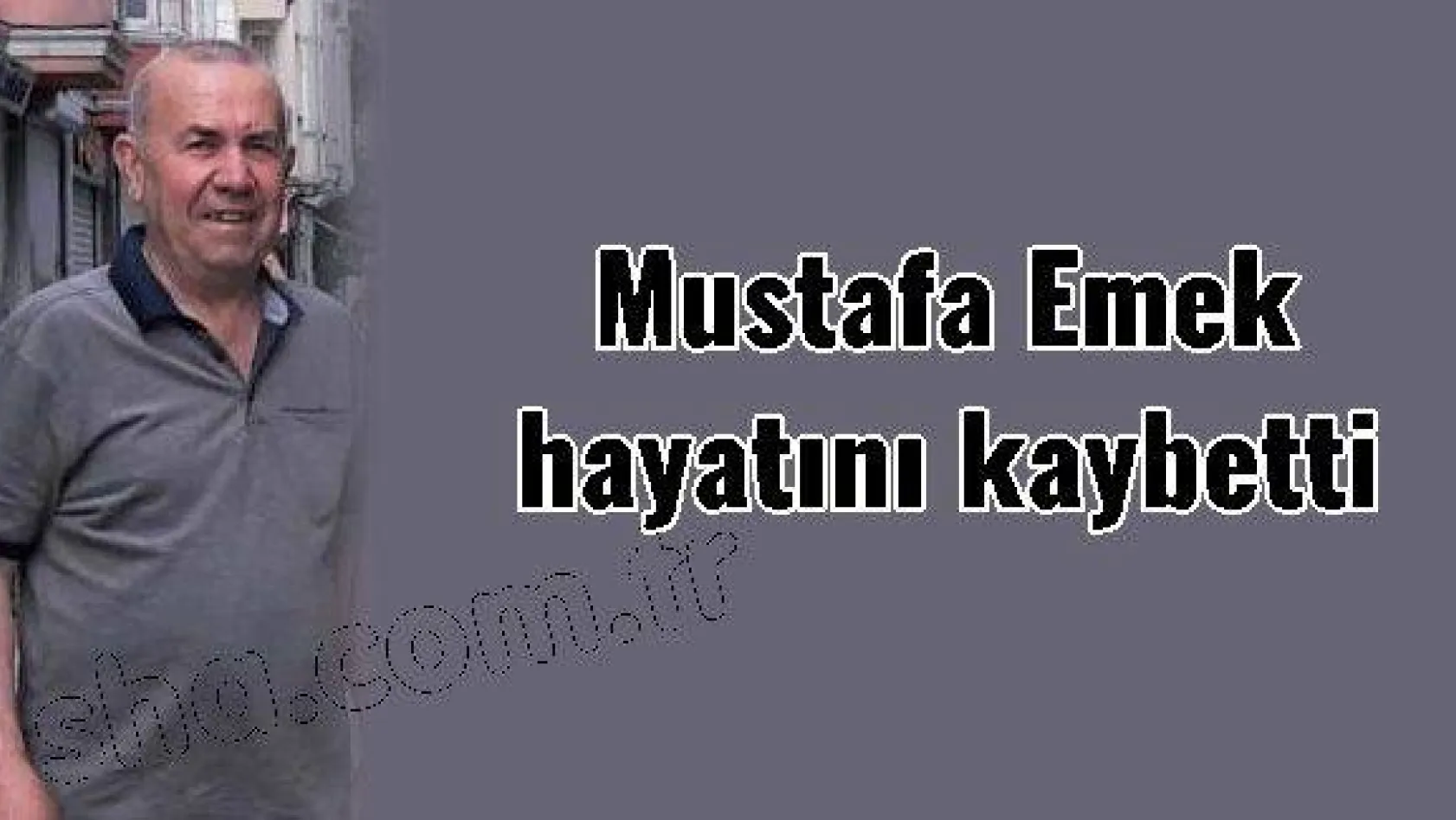 Mustafa Emek hayatını kaybetti