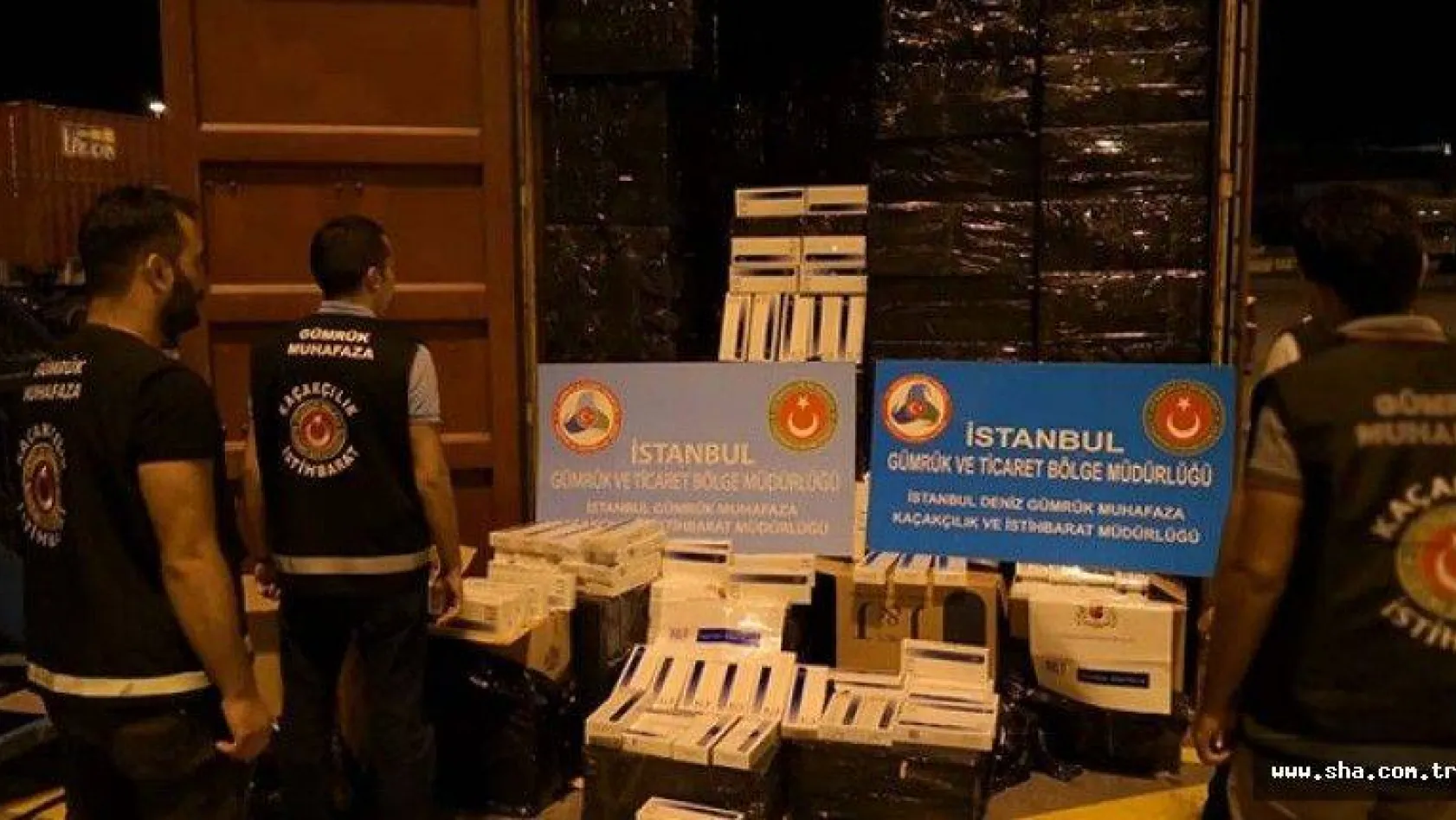 İstanbul'da kaçak sigara operasyonu!