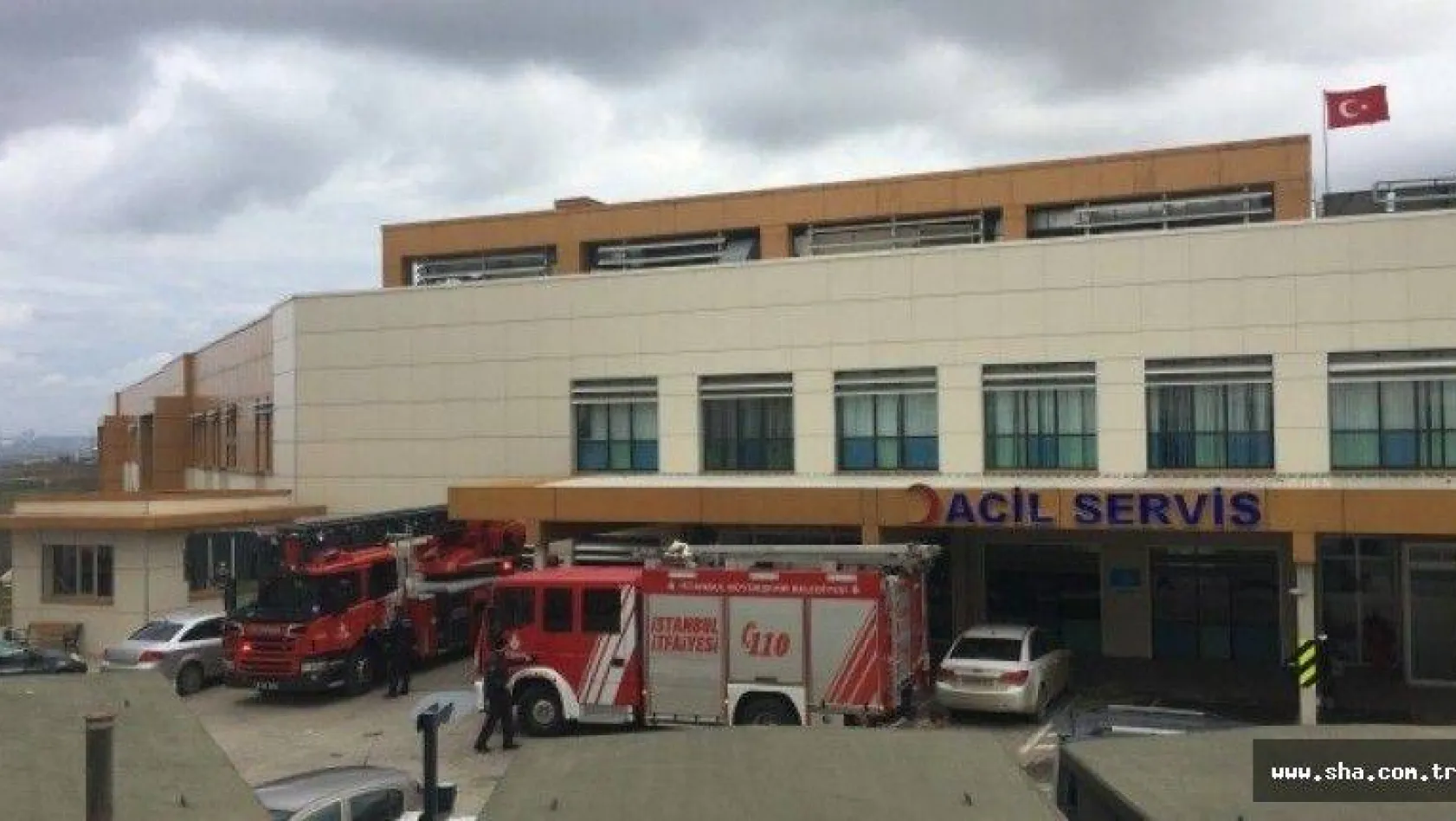 Çatalca'da hastanede çıkan yangın söndürüldü