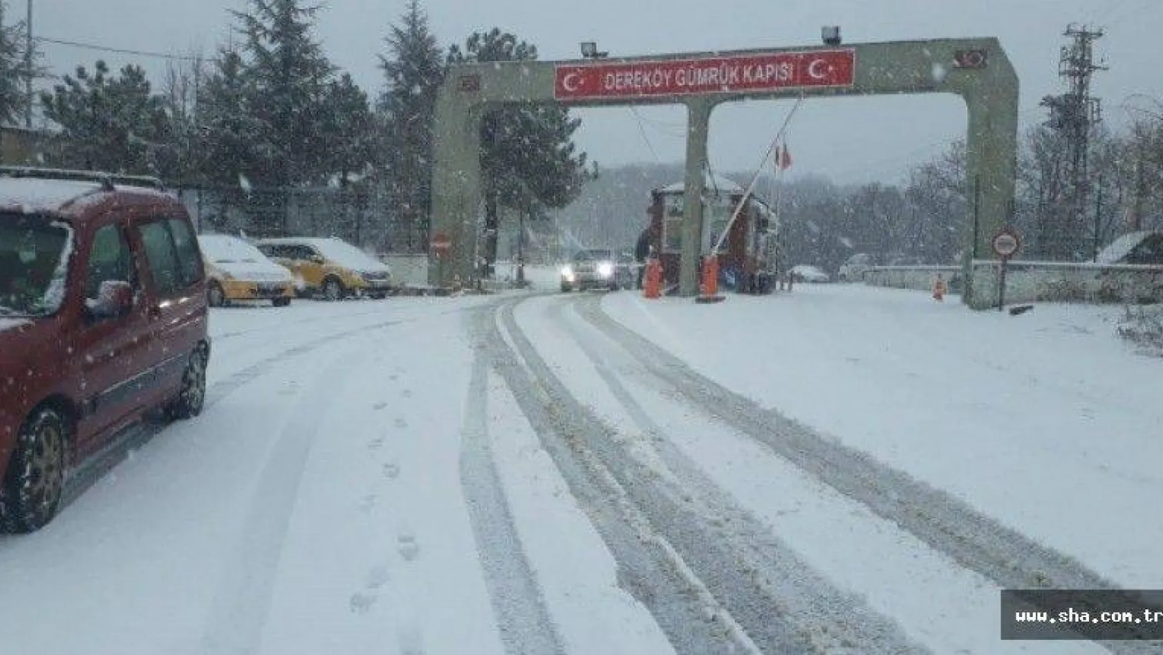 Kar yağışı Bulgaristan'dan Trakya'ya giriş yaptı