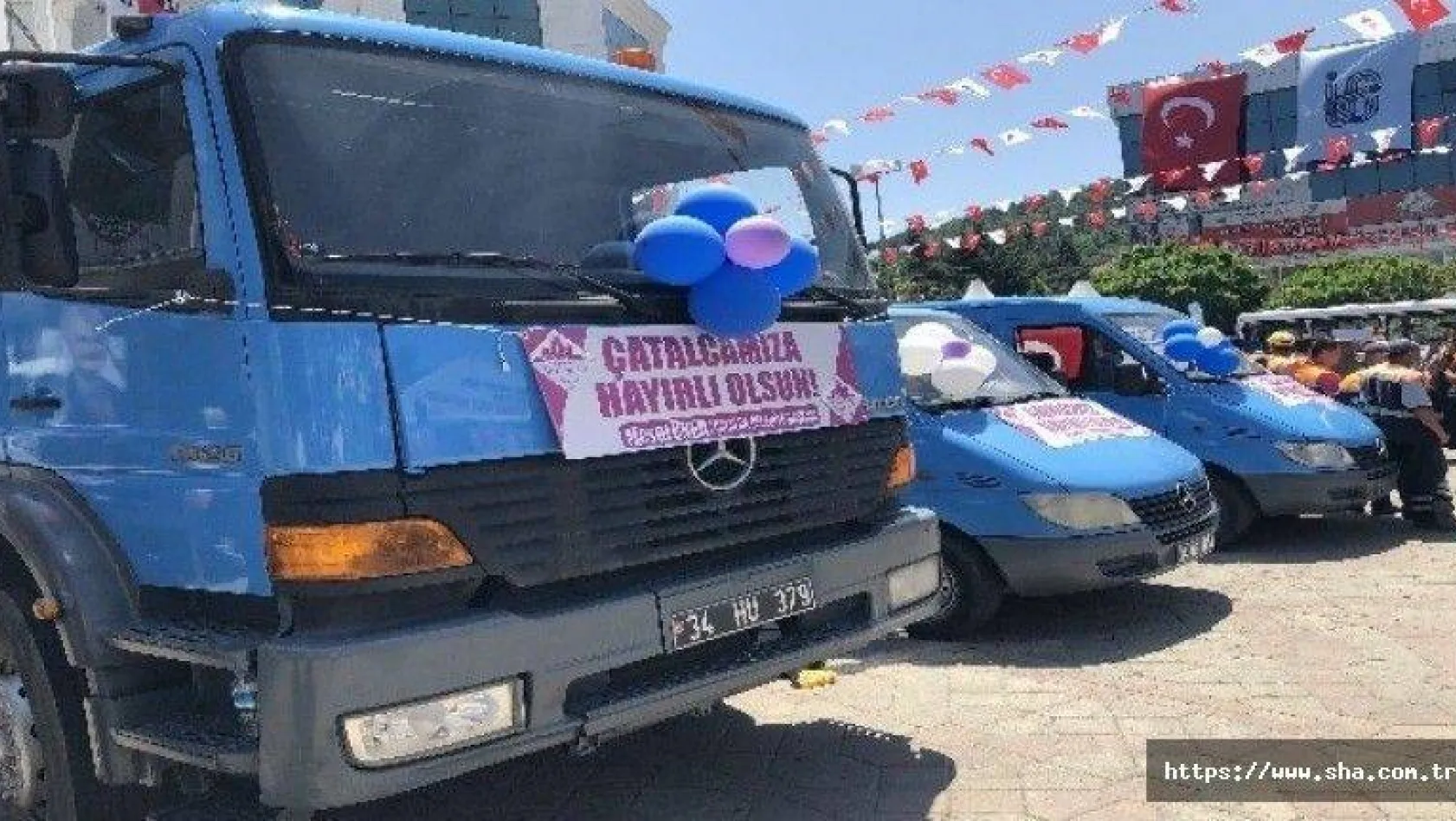 İETT VE İSKİ'den Çatalca Belediyesine araç yardımı