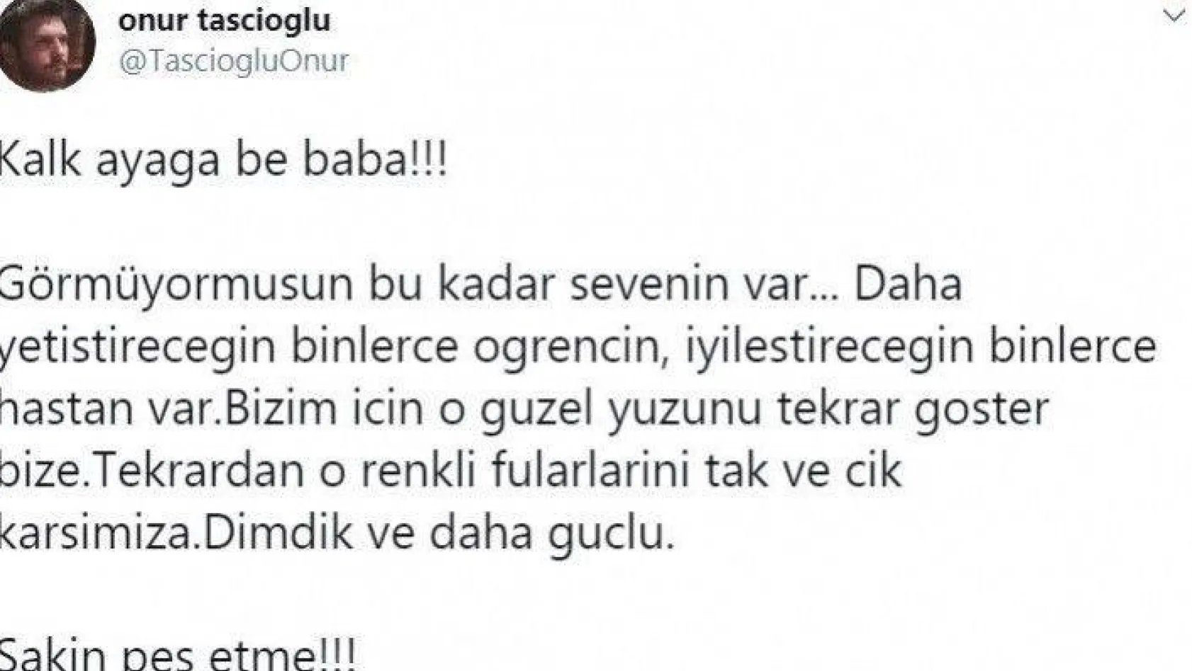 Dahiliye Profesörü Cemil Taşcıoğlu'nun oğlundan duygulandıran paylaşım