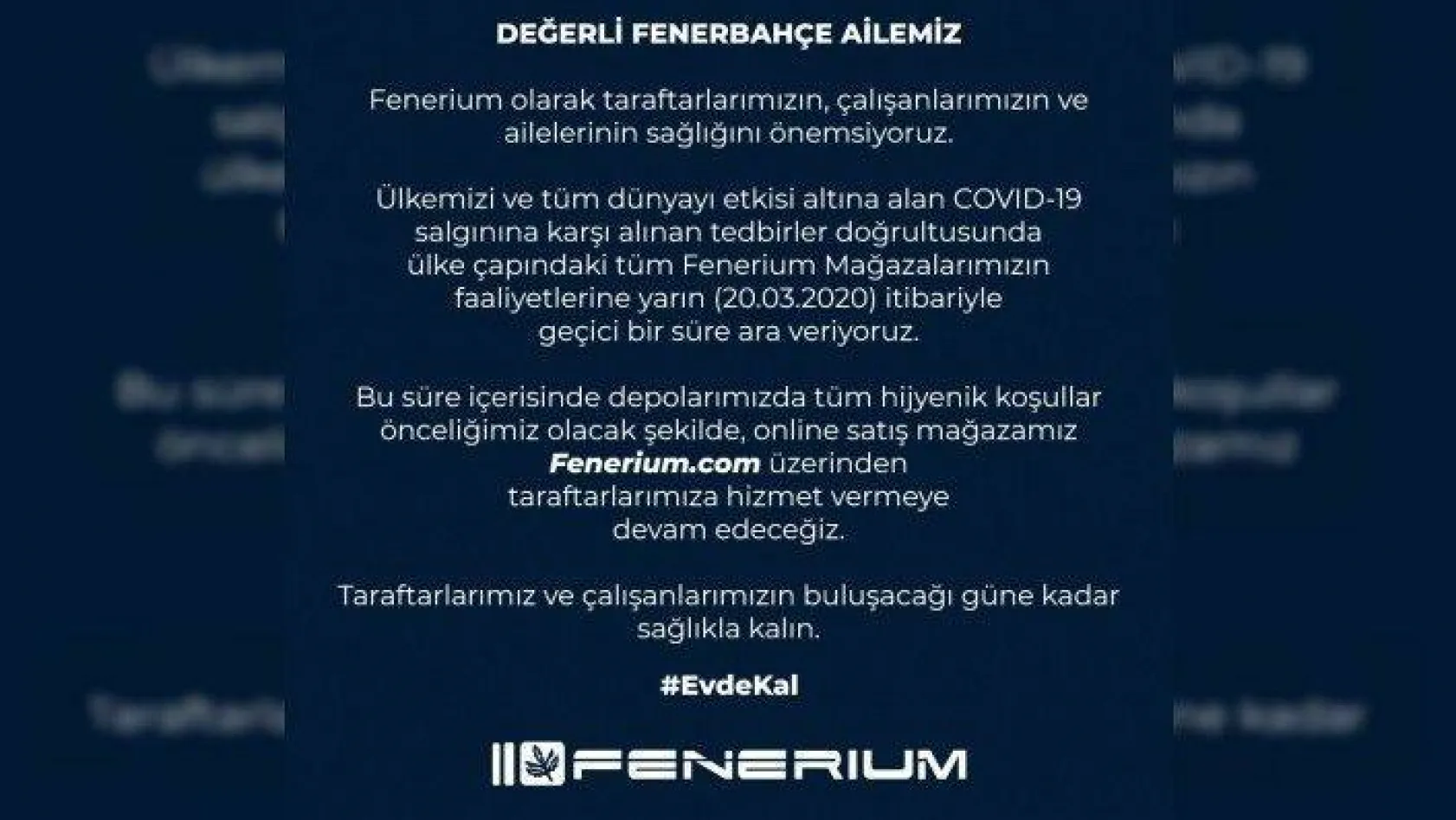 Fenerbahçe'den Fenerium'a ara