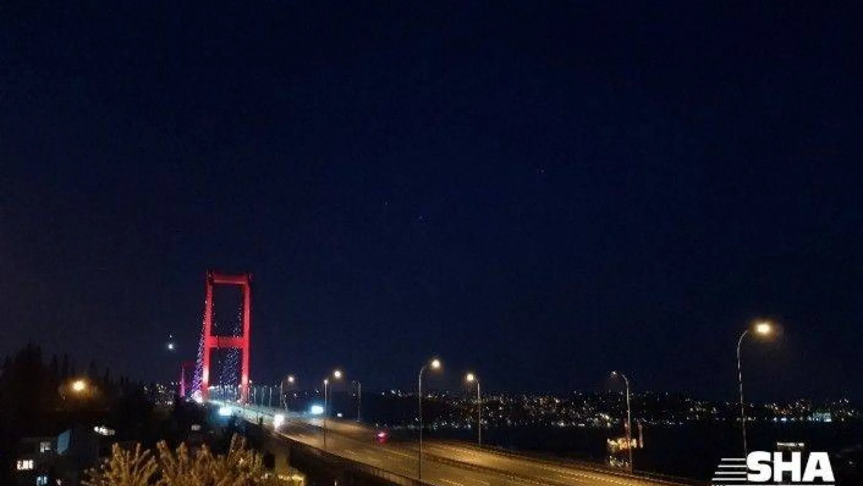 Boş kalan 15 Temmuz Şehitler Köprüsü havadan görüntülendi