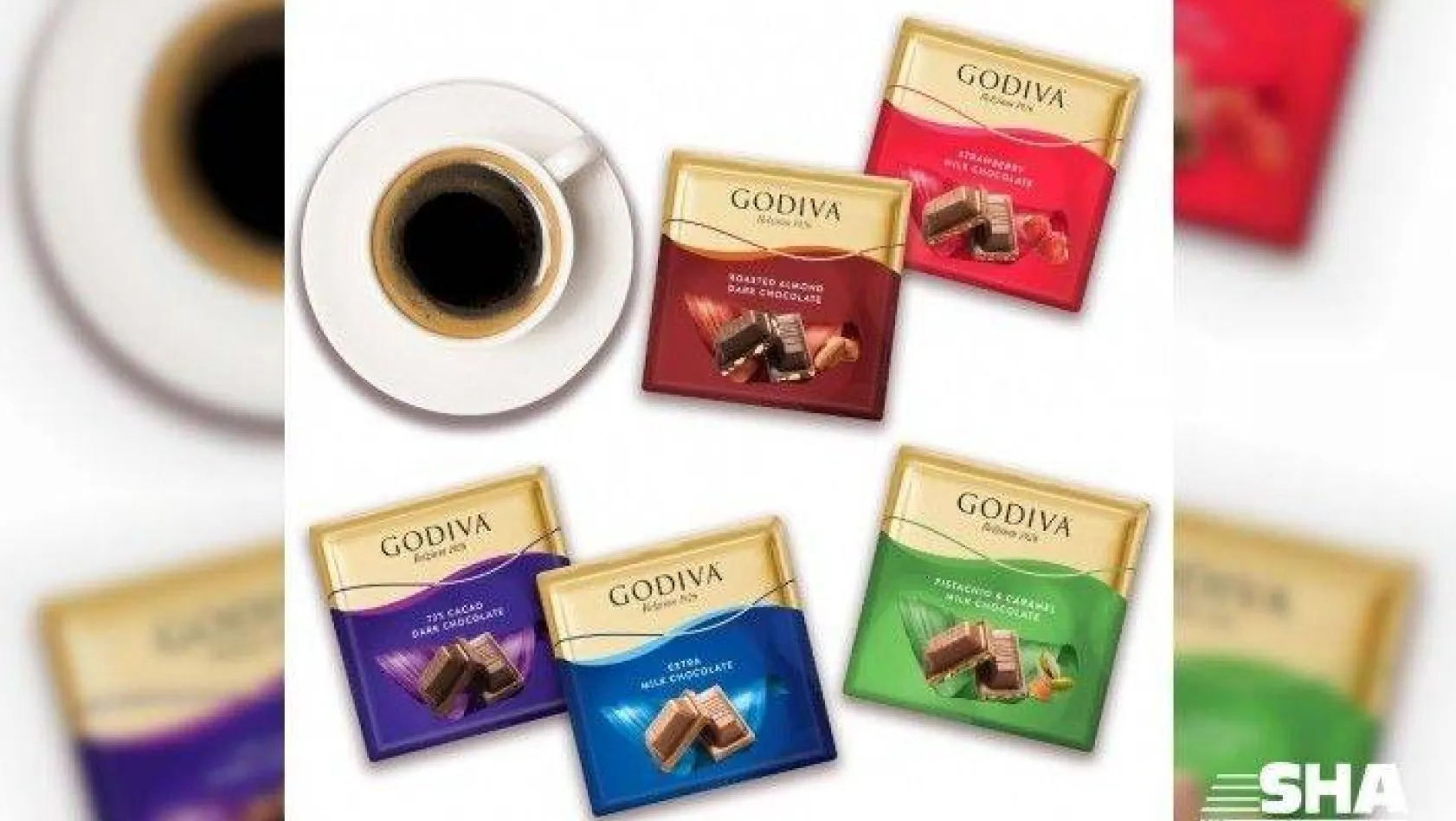 Godiva'dan yeni kare çikolatalar