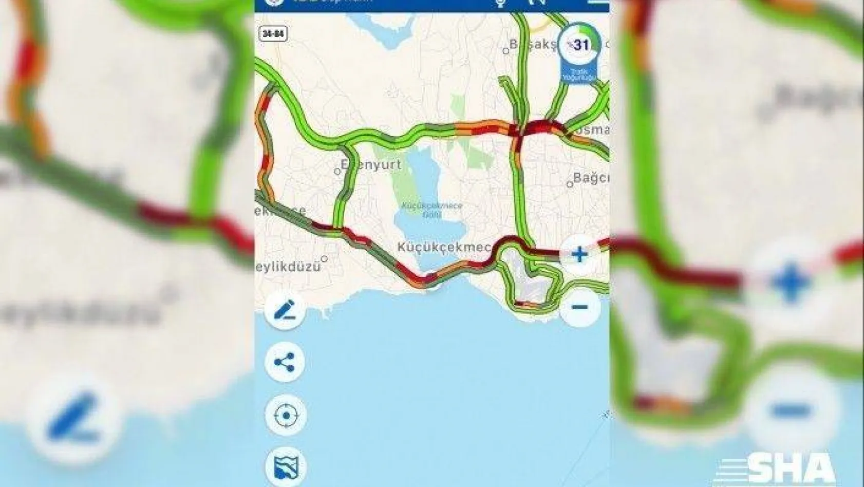 İstanbul'da uzun bir aranın ardından trafik yoğunluğu oluştu