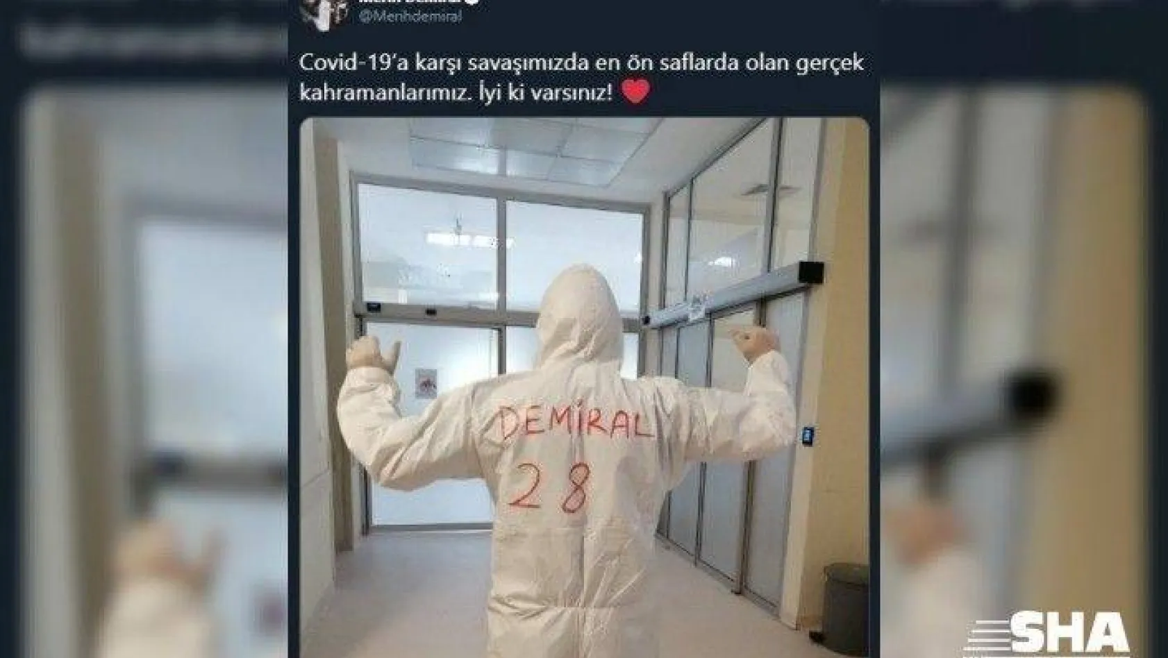 Milli futbolcu Merih Demiral'dan sağlık çalışanlarına destek