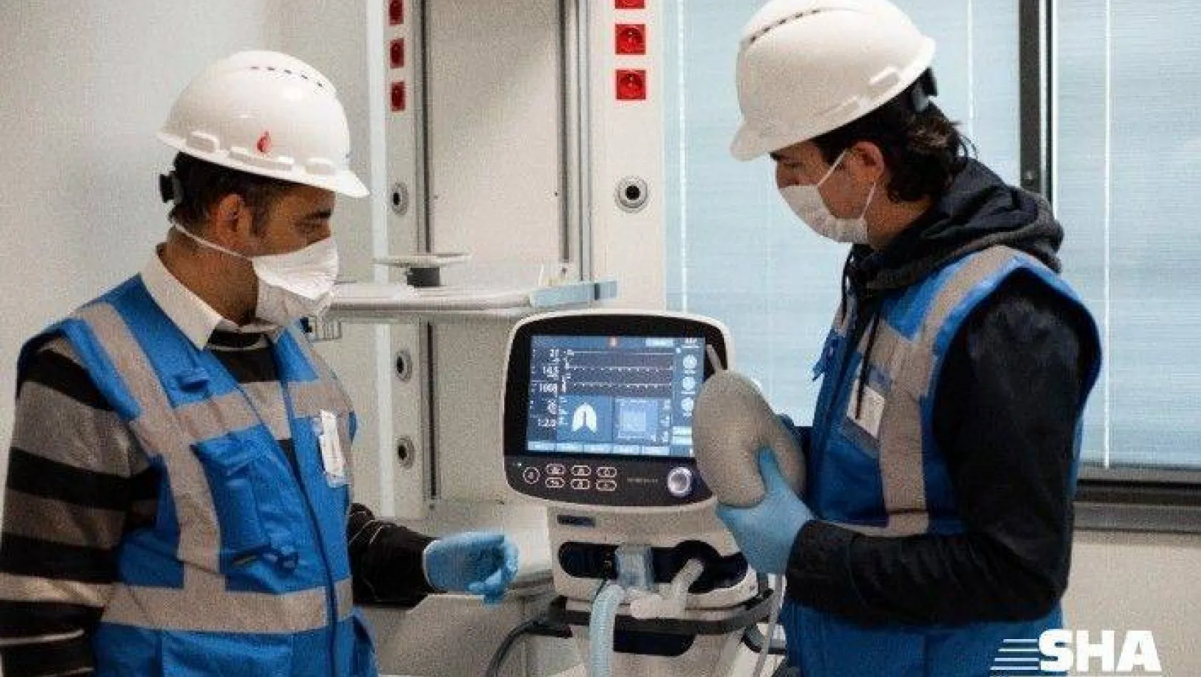 Solunum cihazlarının ilk partisi Başakşehir Şehir Hastanesi'ne ulaştı