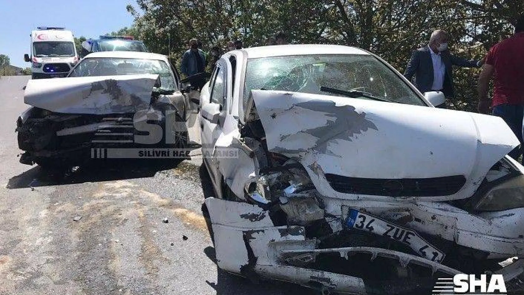Büyükçavuşlu'da trafik kazası 4 kişi yaralı