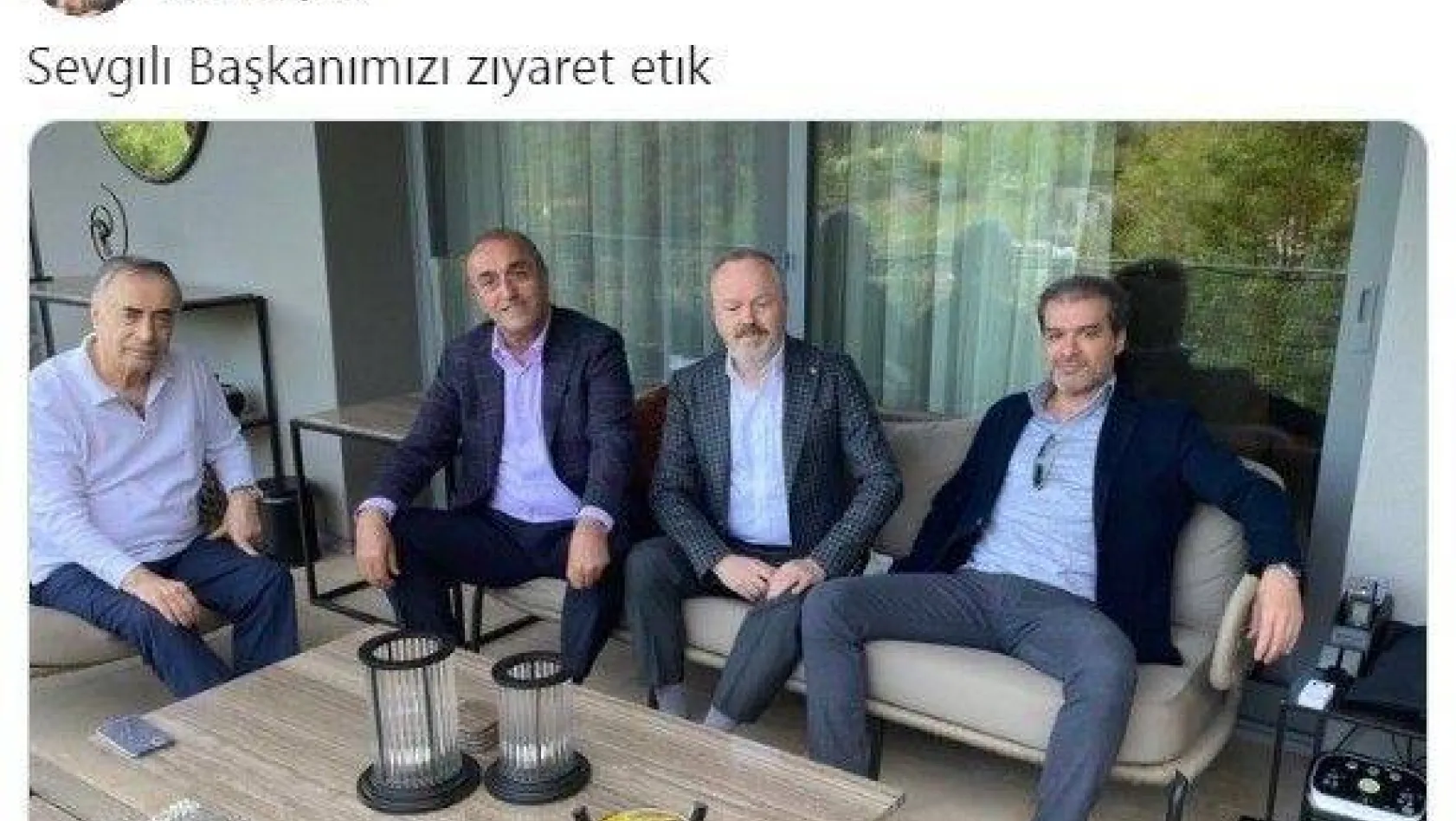 Galatasaraylı yöneticiler Başkan Cengiz'i unutmadı