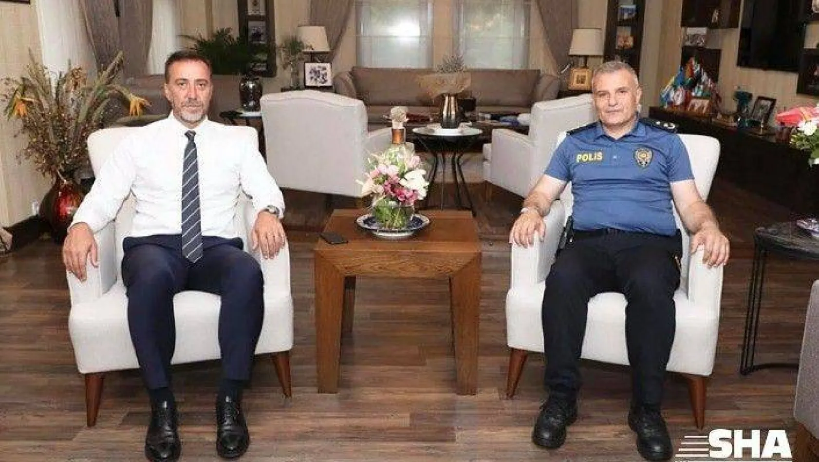Emniyet Müdürü Erim'den Başkan Yılmaz'a ziyaret