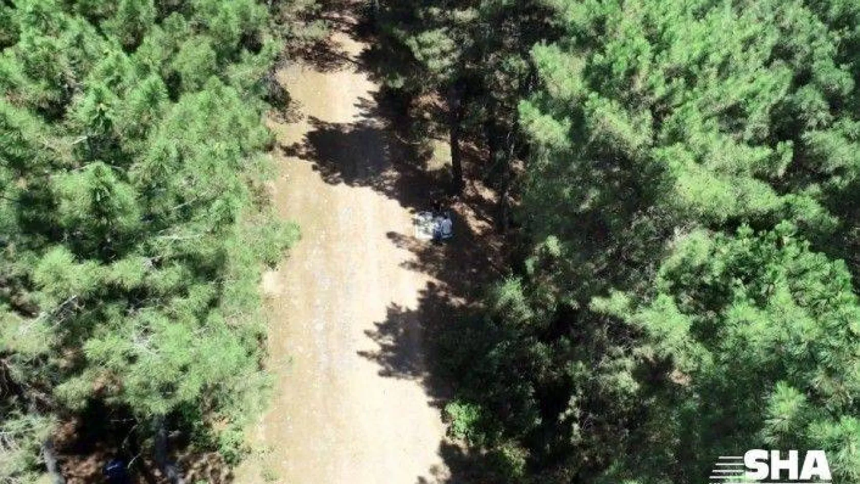 Pendik'te Aydos Ormanında dronelu mangal denetimi