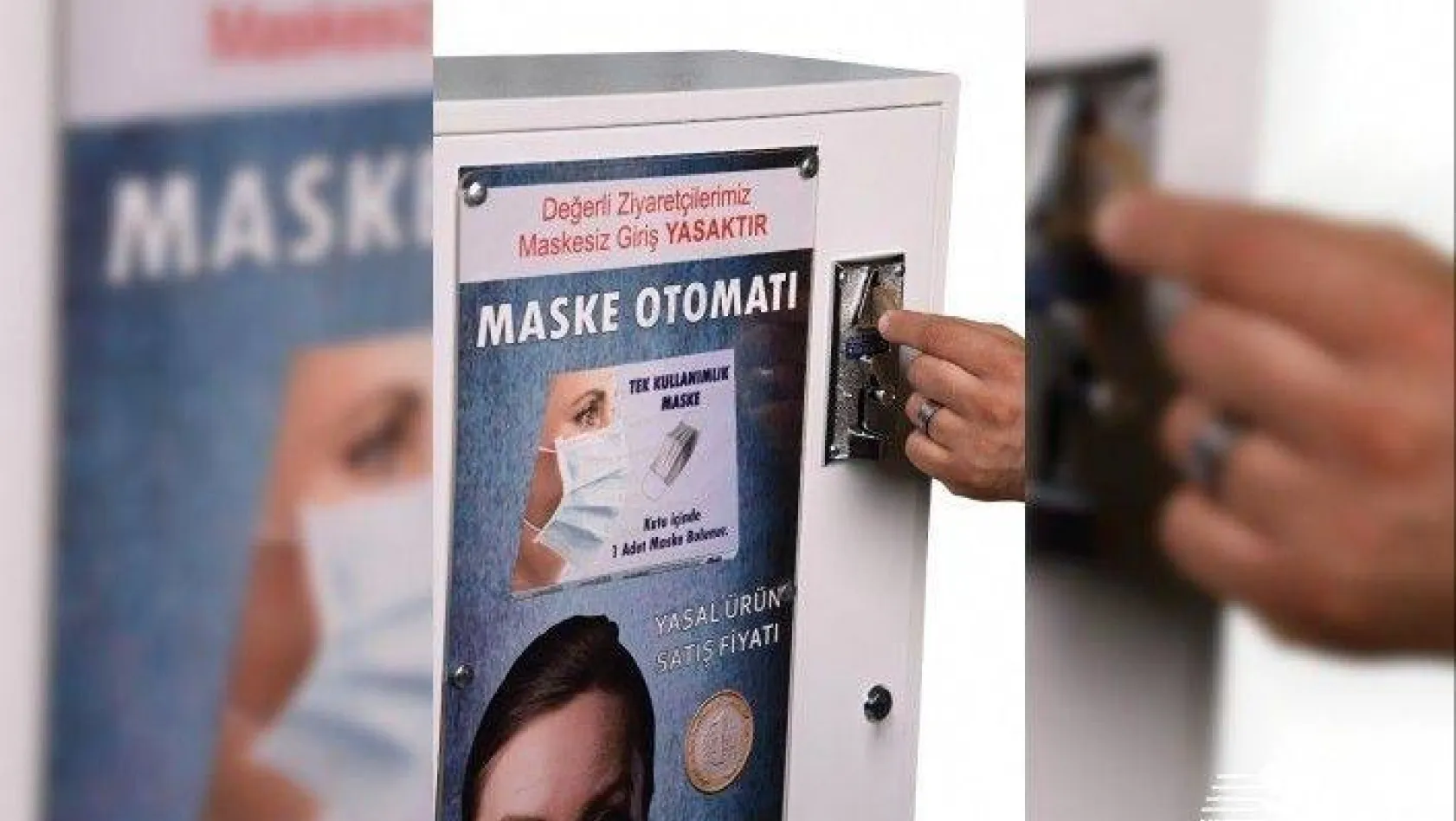 Türkiye'de maske kullanımı 3 kat arttı, maske otomatları iş başında