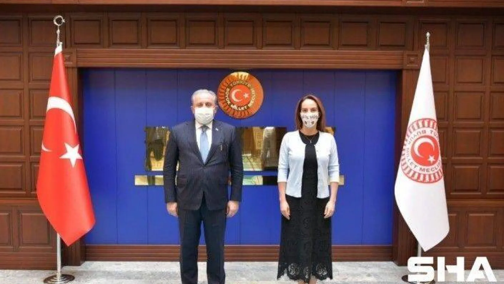 TBMM Başkanı Mustafa Şentop ve Parlamentolararası Birlik Başkanı Gabriela Cuevas Barron bir araya geldi