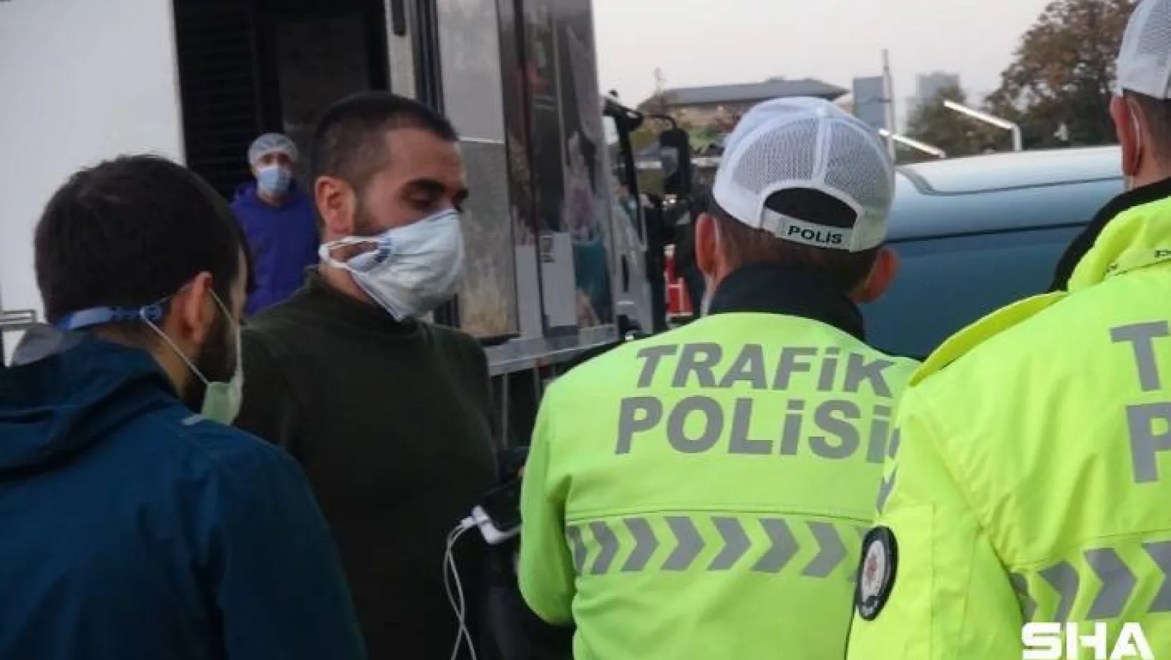 (Özel) Cipiyle İstanbul turuna çıkan Korona virüslü, trafik polisine yakalandı