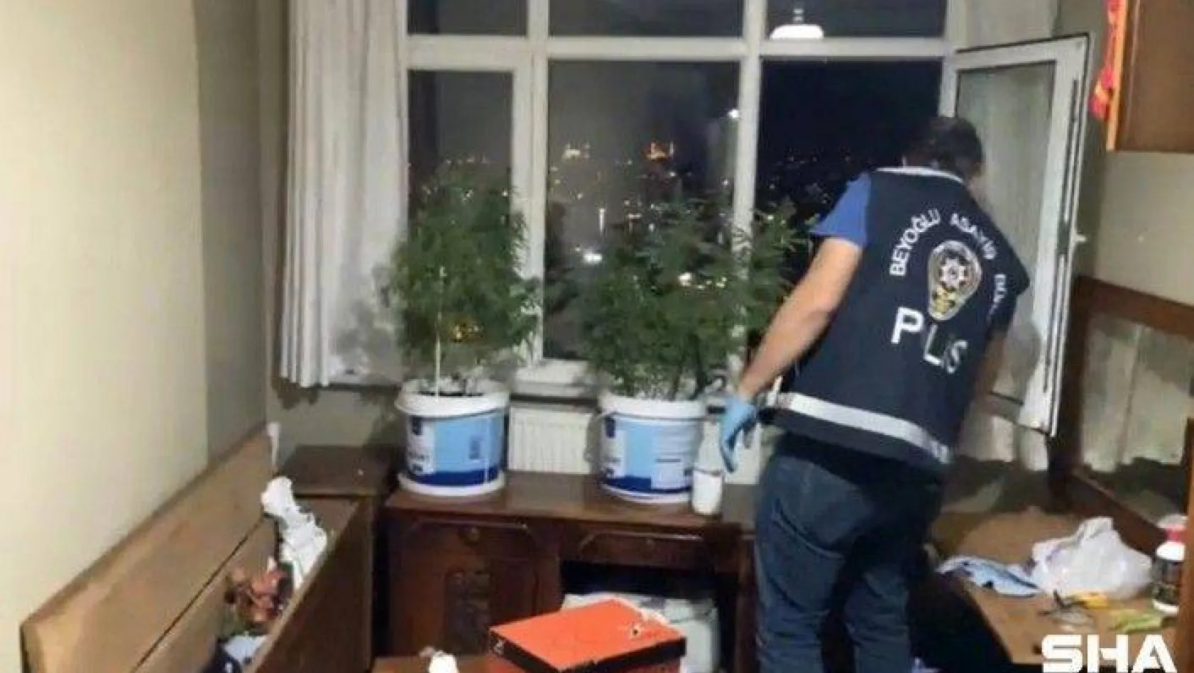 (Özel) İstanbul'un göbeğindeki uyuşturucu serasına operasyon kamerada