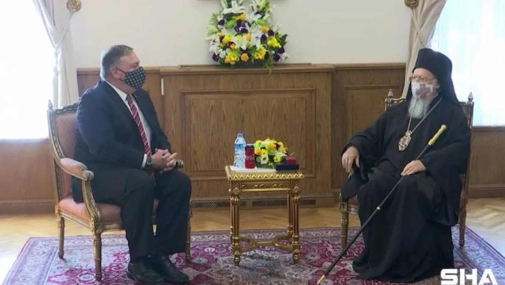ABD  Dışişleri Bakanı Mike Pompeo, Patrik Bartholomeos ile görüştü