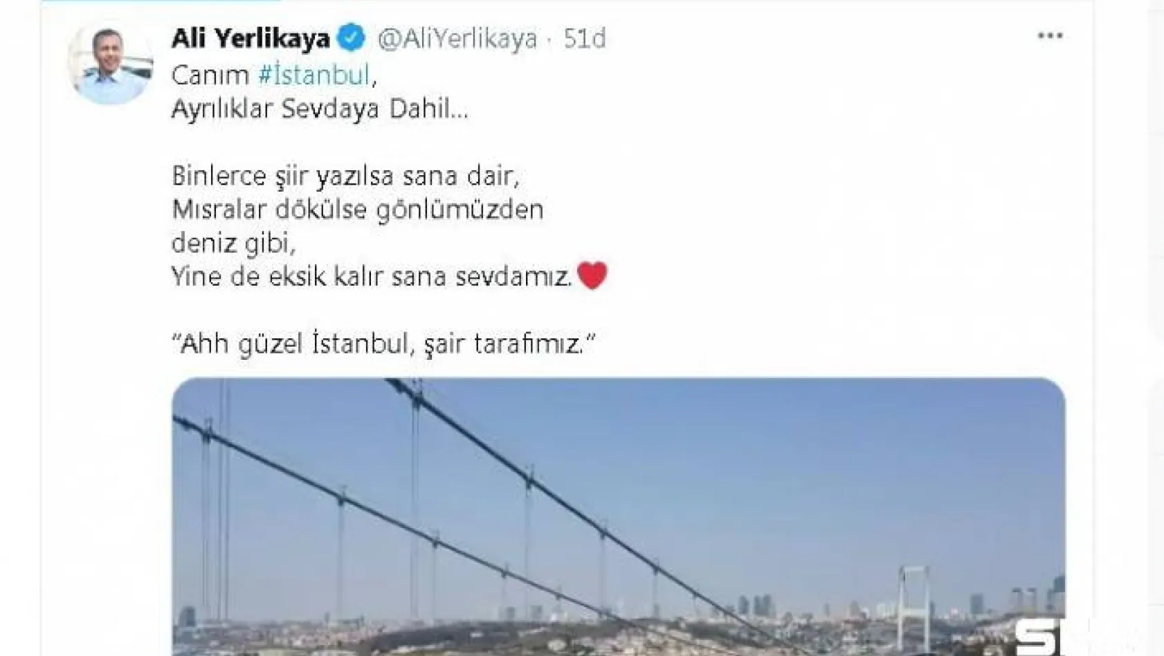 İstanbul Valisi Yerlikaya'dan kısıtlamada İstanbul paylaşımı