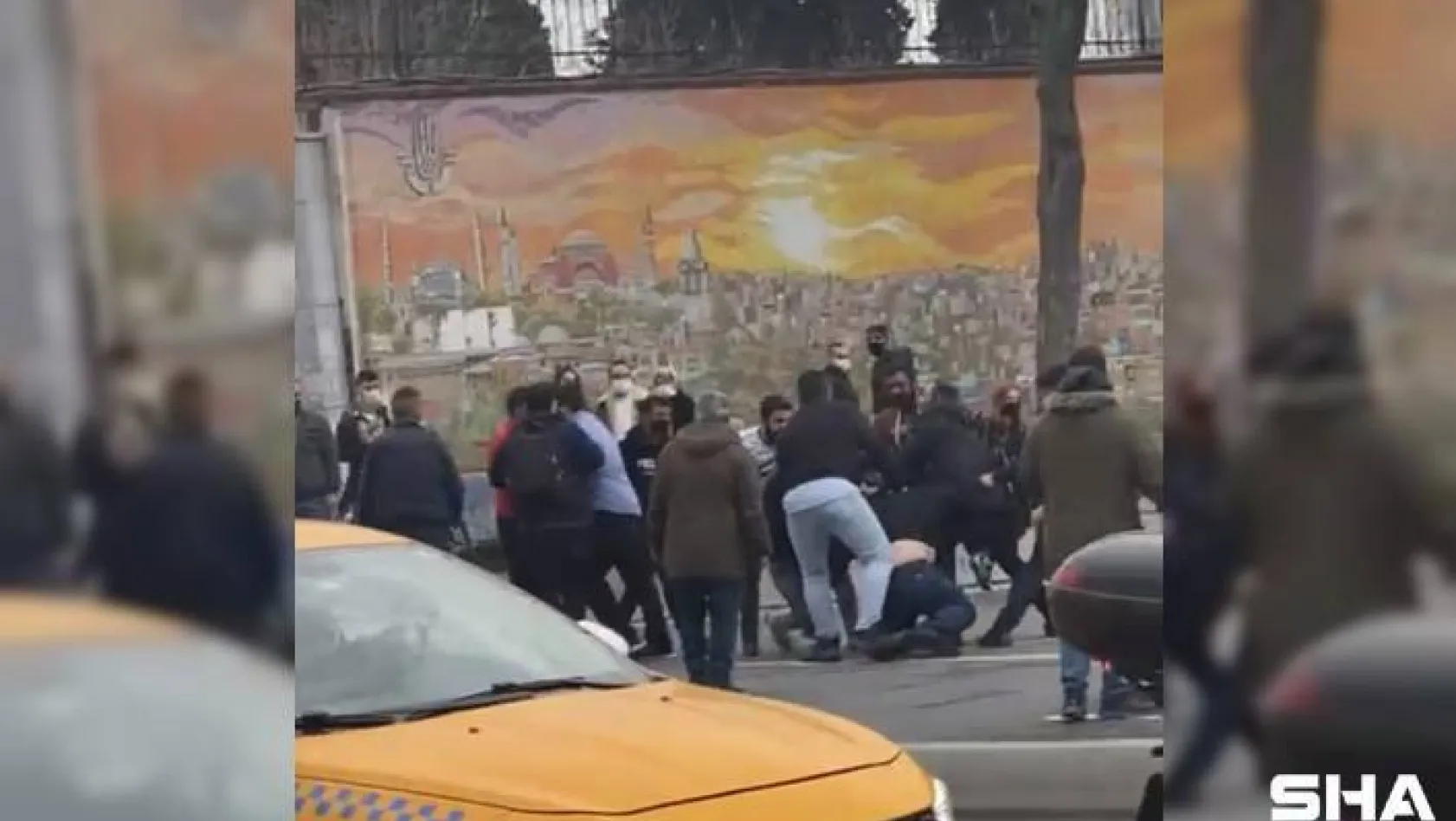(Özel) İstanbul'un göbeğinde kemerli kavga kamerada