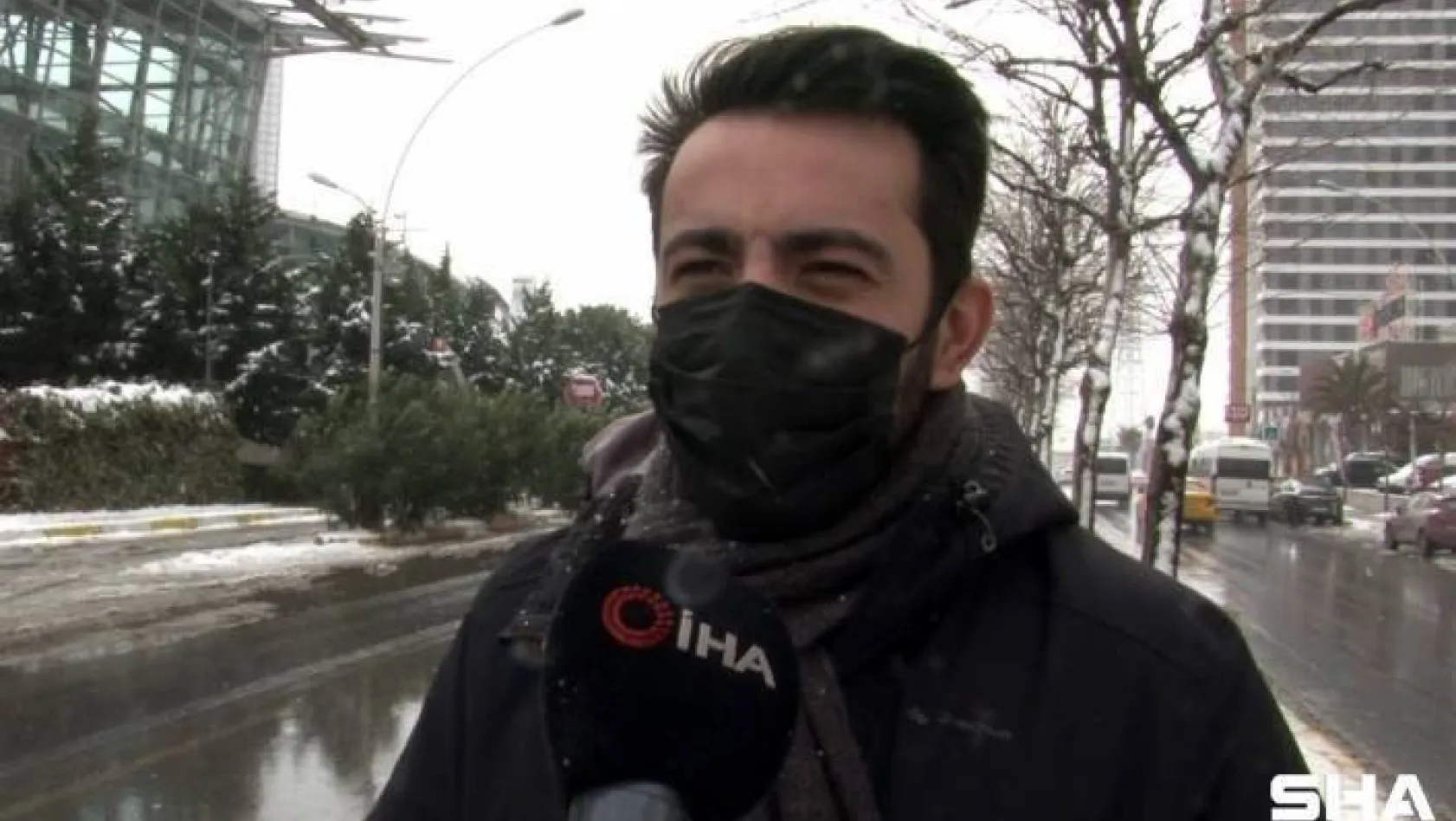 İstanbul'a yağan kar habercileri de zor durumda bıraktı