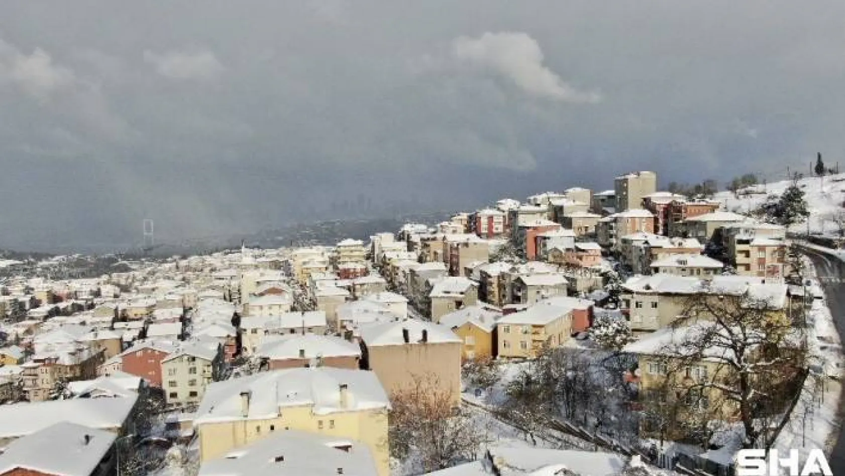 İstanbul'da kar sonrası büyüleyici manzara