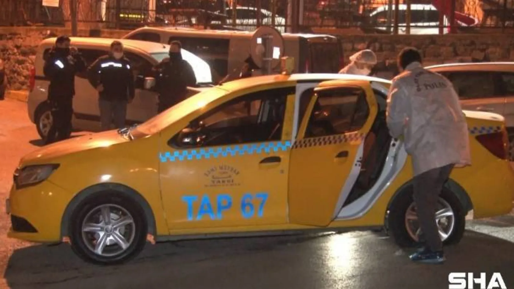 Gaziosmanpaşa'da ticari taksiye binen silahlı 3 şahıs ile bekçiler arasında kovalamaca