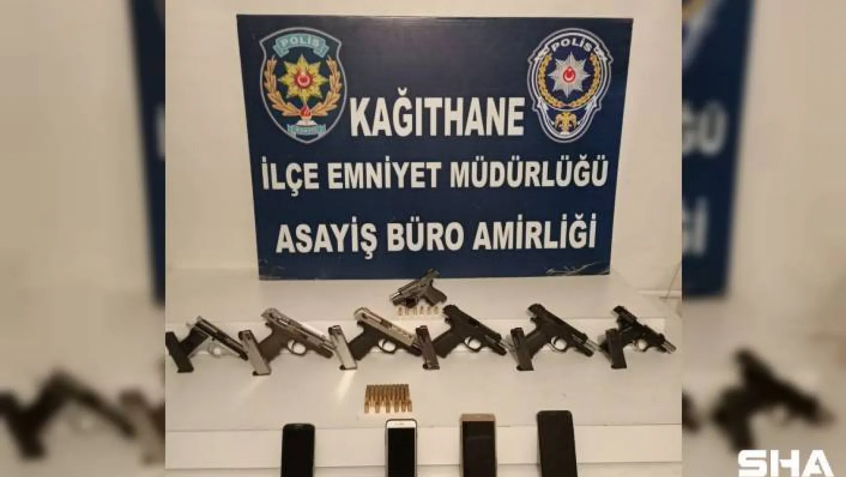 Kağıthane'de yasa dışı silah ticareti operasyonu: 7 tabanca ele geçirildi