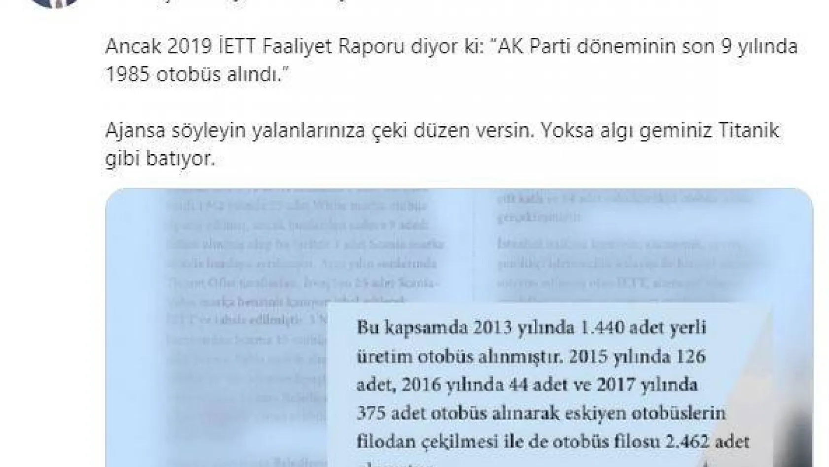 Osman Nuri Kabaktepe'den Ekrem İmamoğlu'na yanıt: 'Algı geminiz Titanik gibi batıyor'