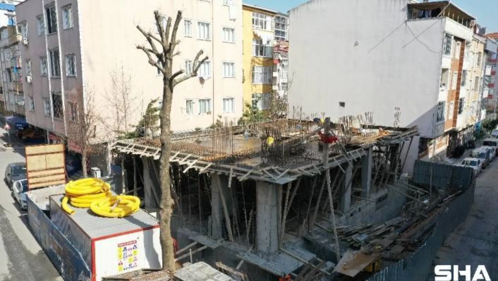 Uğur Mumcu Mahallesi'nde kültür merkezi inşaatı hızla devam ediyor