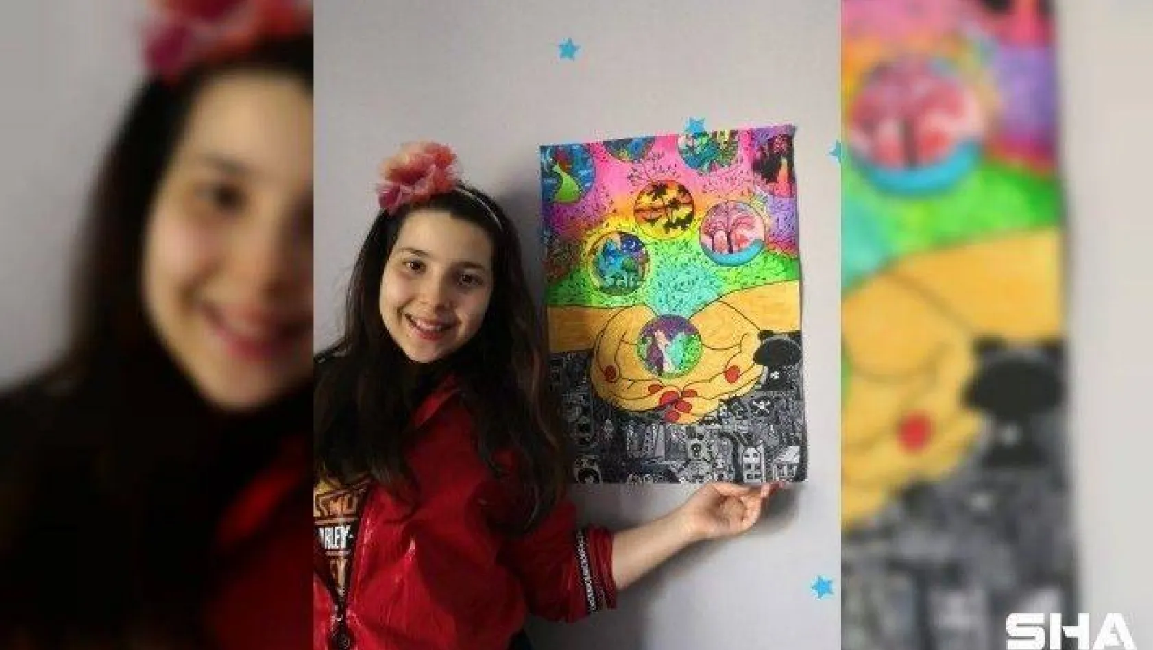 23 Nisan'ı çocuklar, 'Hayalimizdeki çevre' temasıyla yaptığı resimlerle kutladı