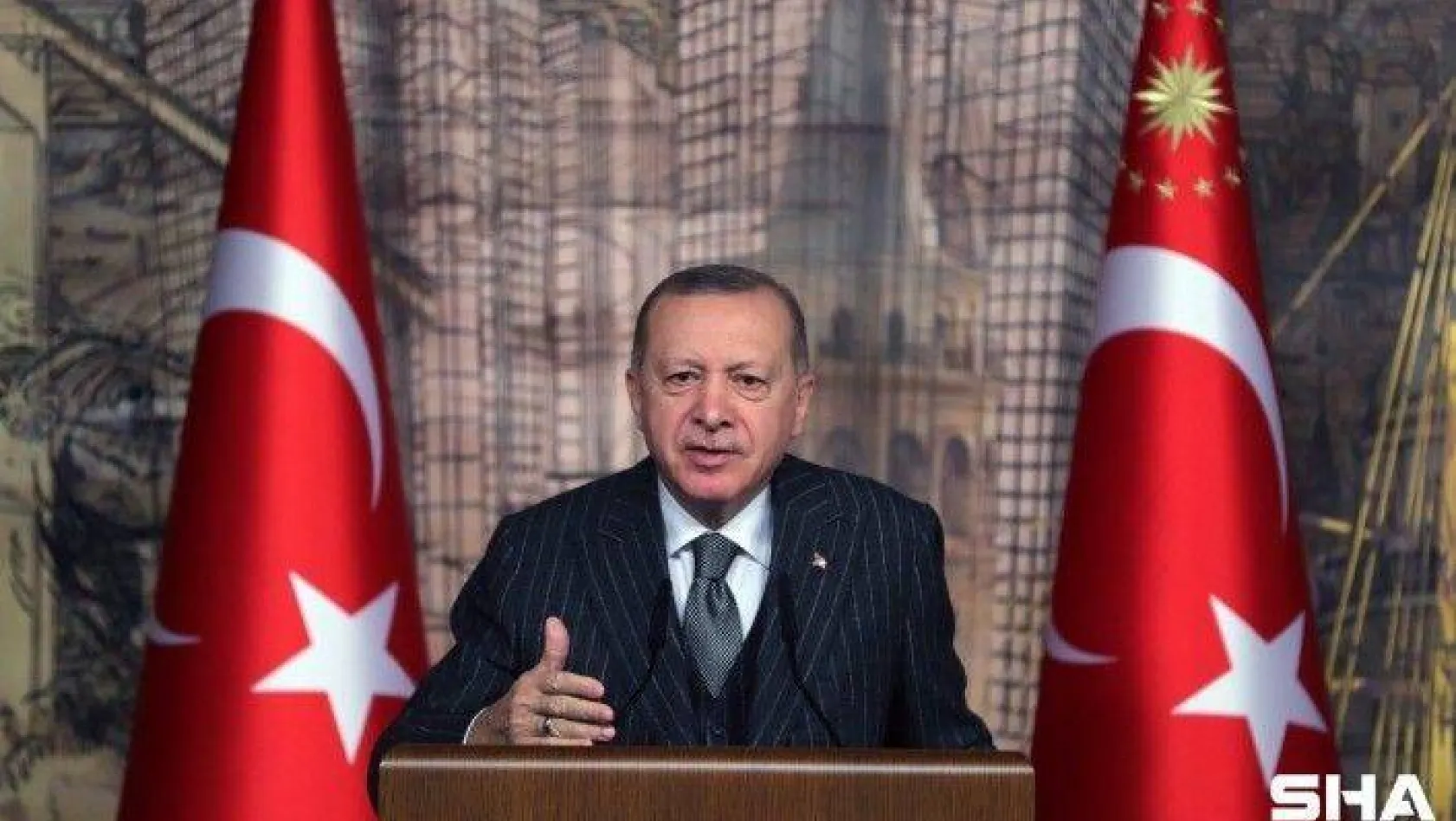 Cumhurbaşkanı Erdoğan: &quotGavurun kılıcını sallayarak üzerimize gelenleri gördükçe üzülüyoruz"