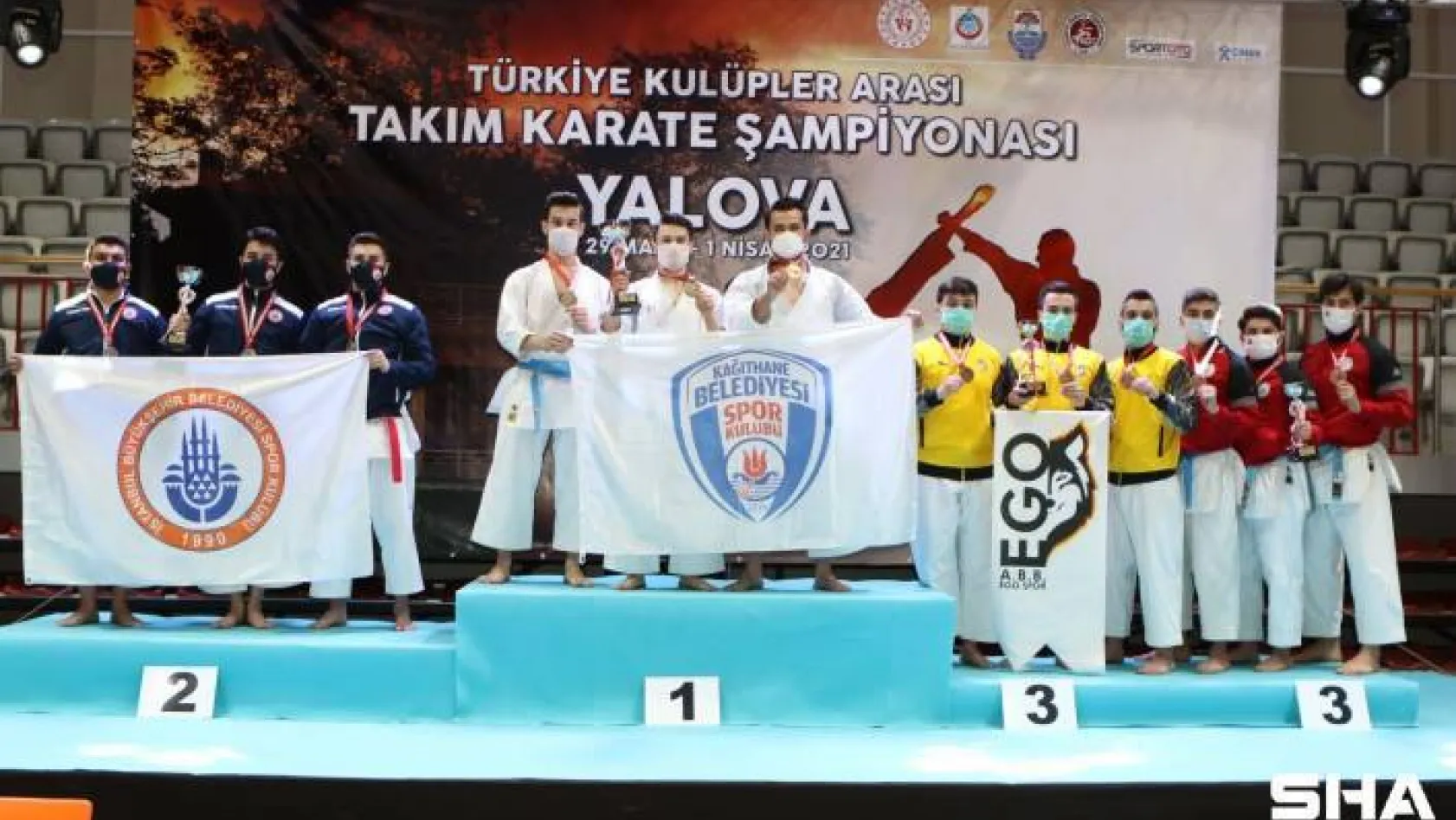 Türkiye Kulüpler Karate Şampiyonası'nda birinci Kağıthane
