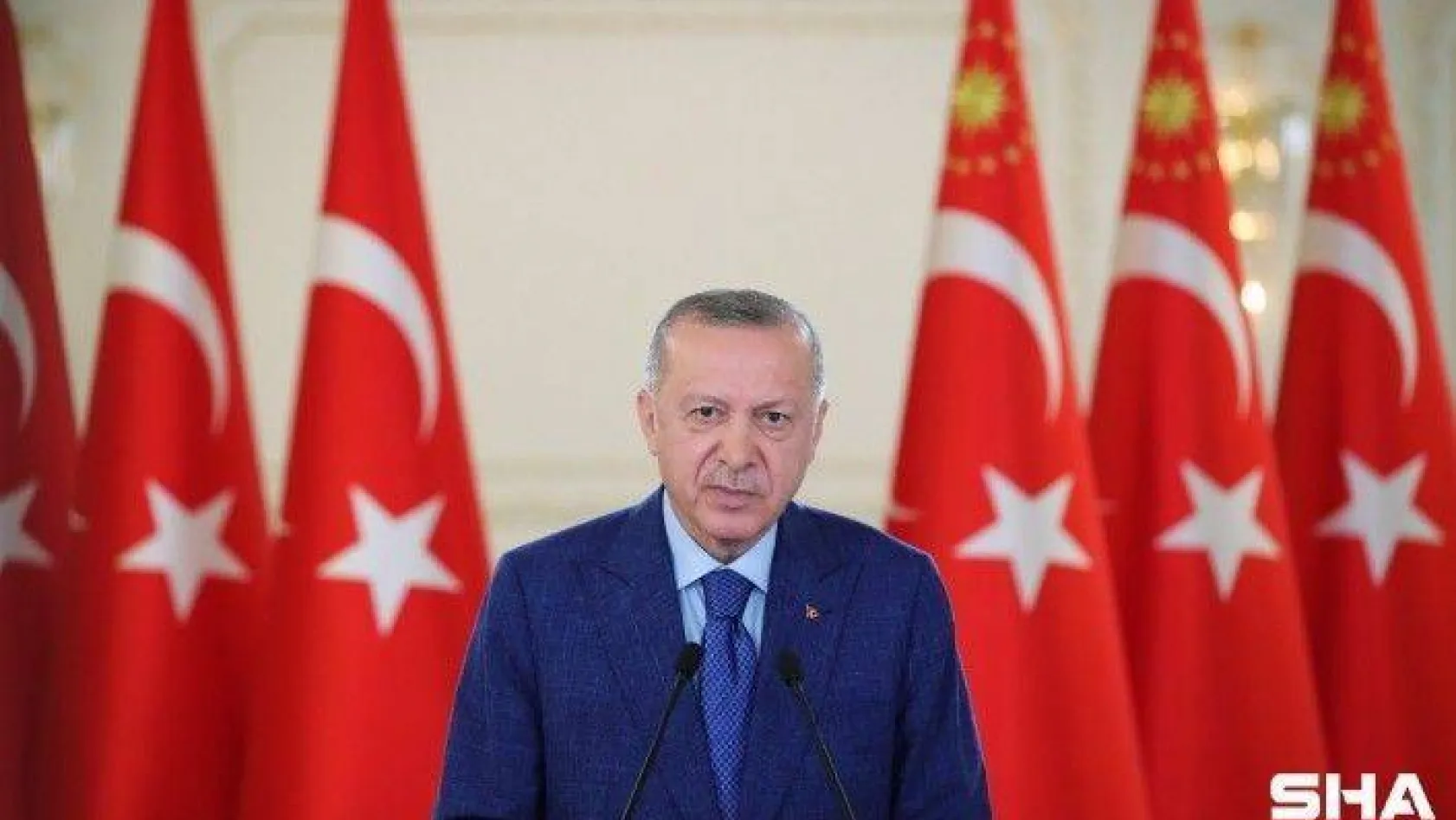 Erdoğan, Kilis Yukarı Afrin Barajı ve İçmesuyu İsale Hattı Açılış Töreni'ne canlı bağlandı