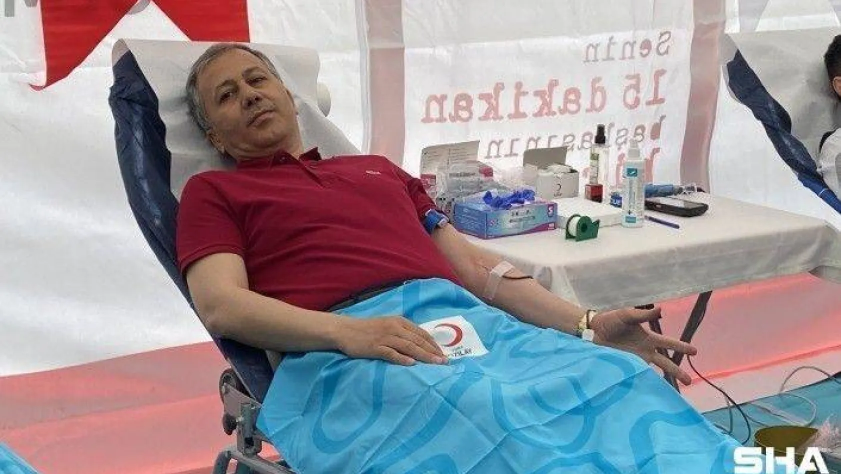 İstanbul Valisi Ali Yerlikaya kan bağışında bulundu