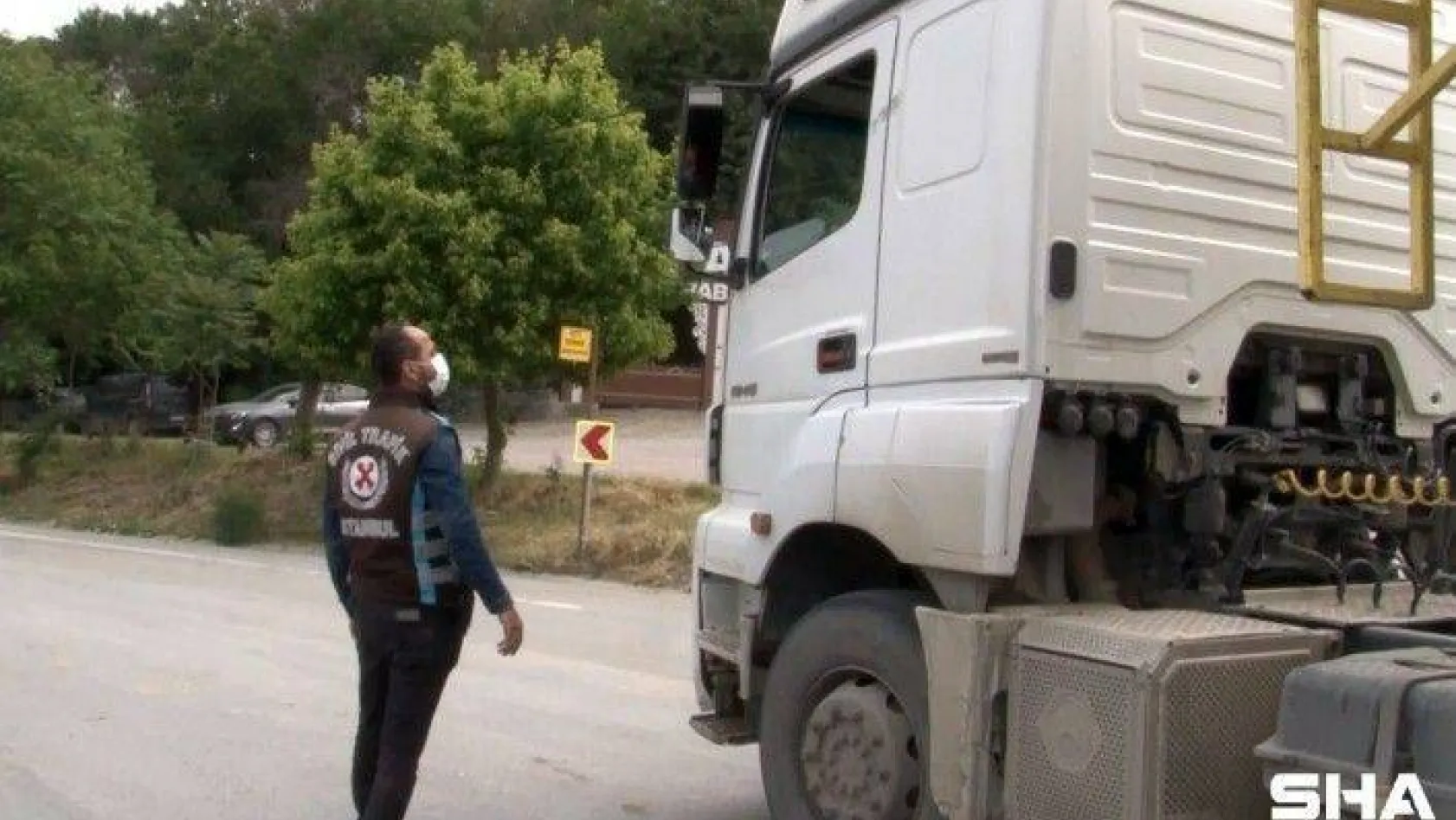 İstanbul'da hafriyat kamyonlarına denetim