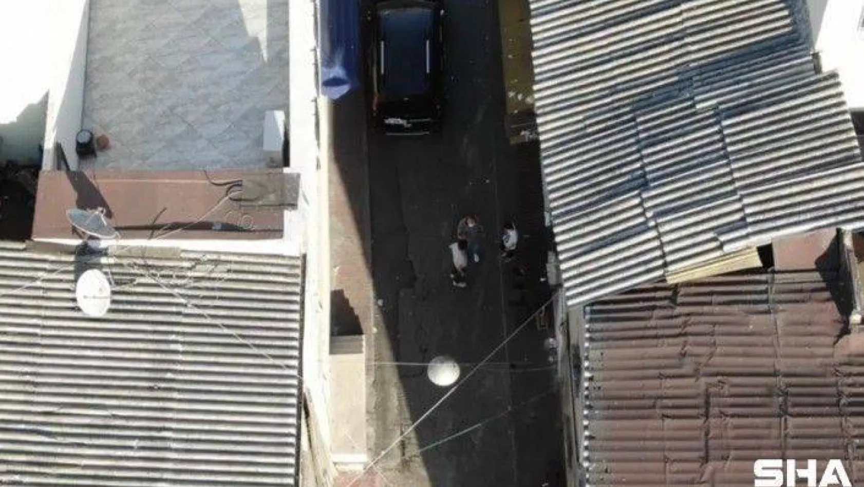 (Özel) İstanbul'da suç makinesi şahıs drone ile yakalandı