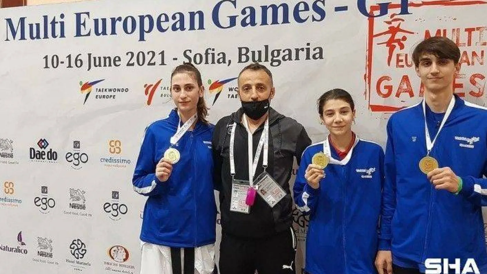 Türk Telekom Spor Kulübü tekvandocularına Avrupa'dan 3 altın madalya