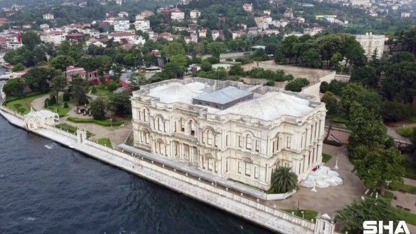Beylerbeyi Sarayı'nda ziyarete açılan 113 metrelik rıhtım havadan görüntülendi