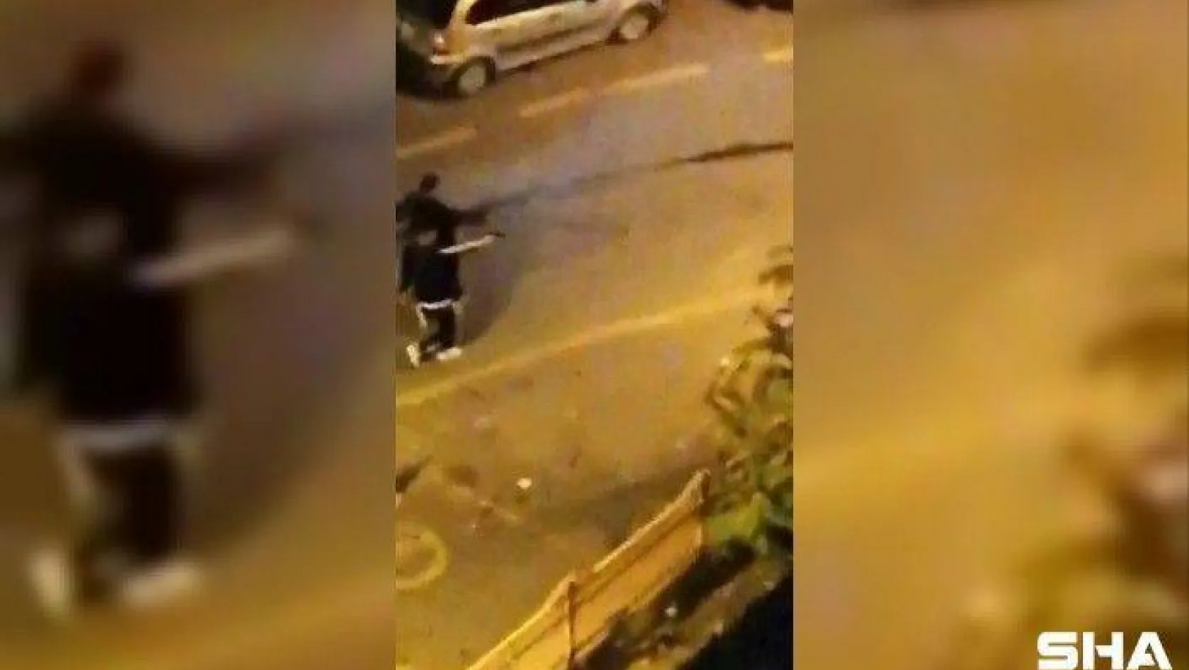 (Özel) İstanbul'da dehşet anları: Tartıştığı kişinin arkasından kurşun yağdırdı