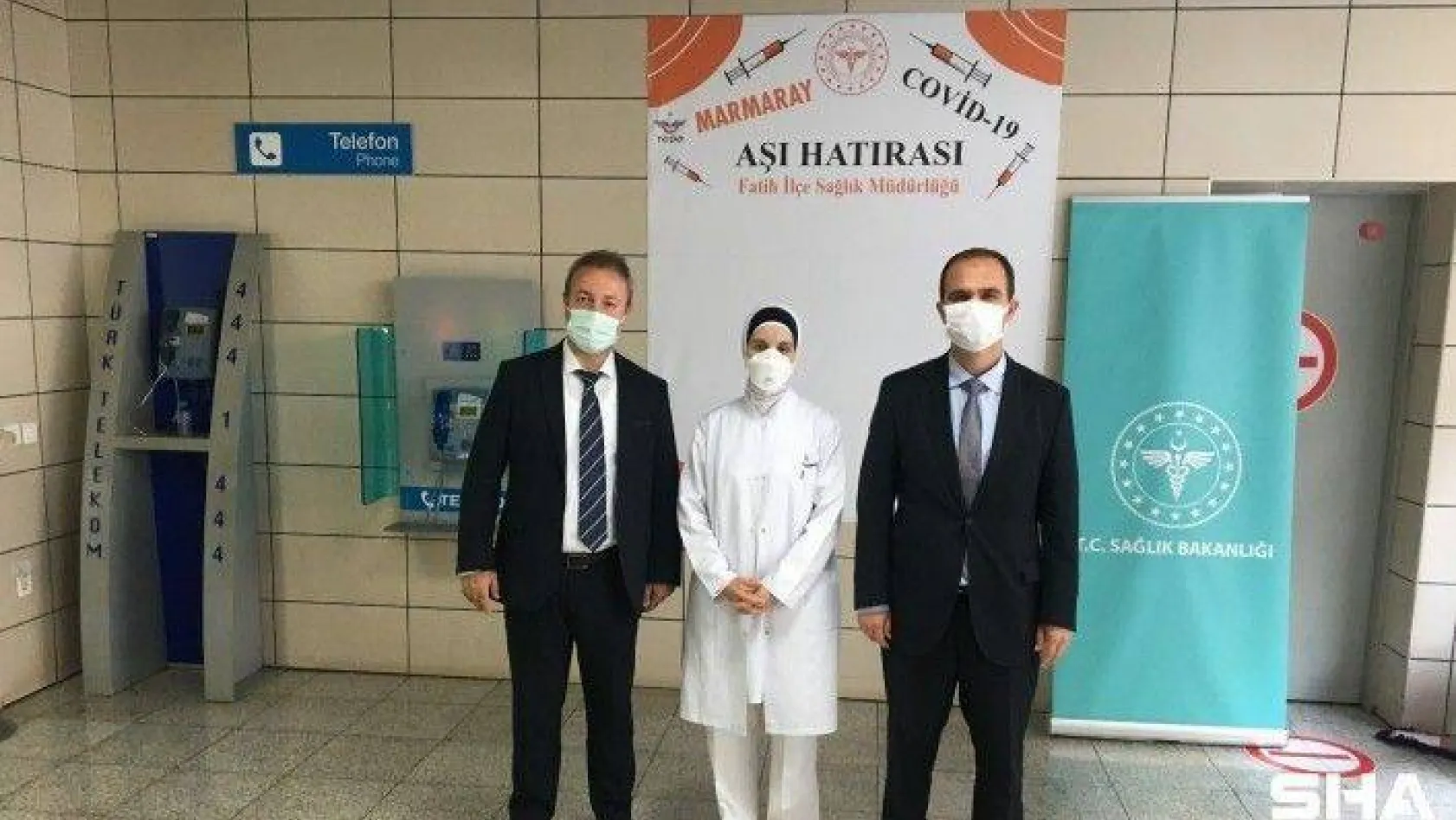 Yenikapı'da 'İki Tren Arası Aşı' uygulaması başladı