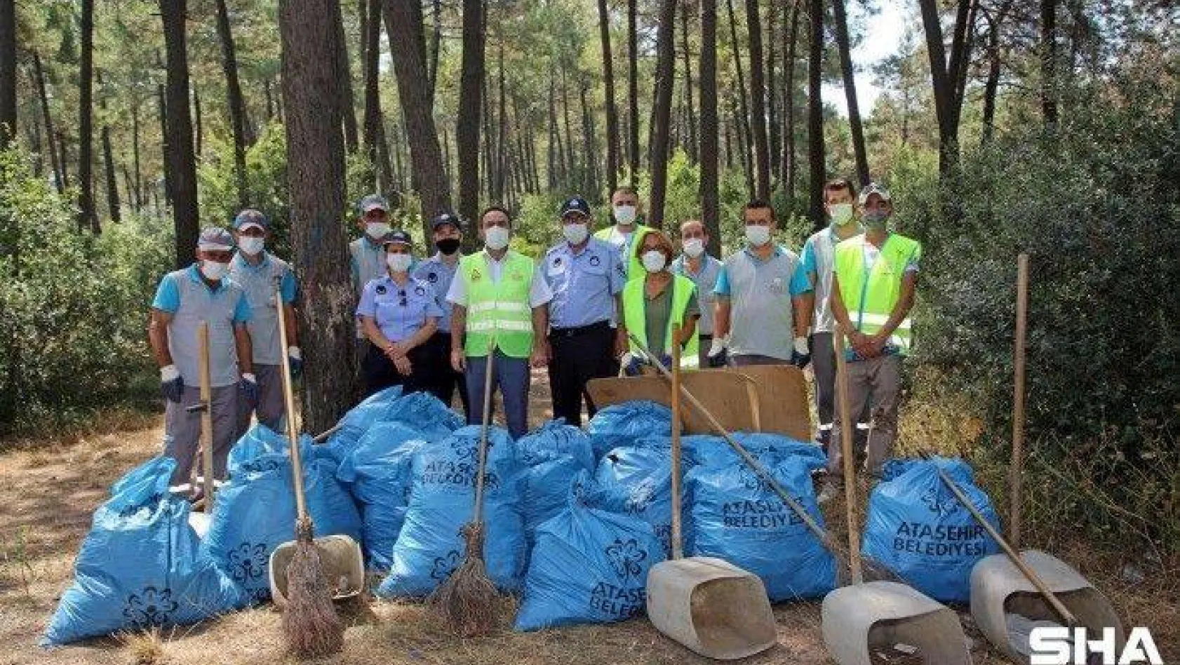 Ataşehir'de Kayışdağı Ormanı'nda temizlik çalışmaları sıklaştırıldı