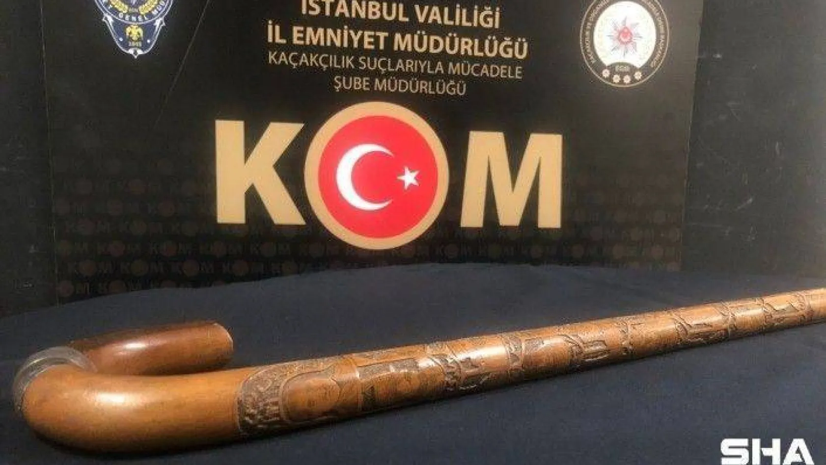 Atatürk'e ait olduğu belirtilerek müzayedede satılmak istenen bastona el konuldu